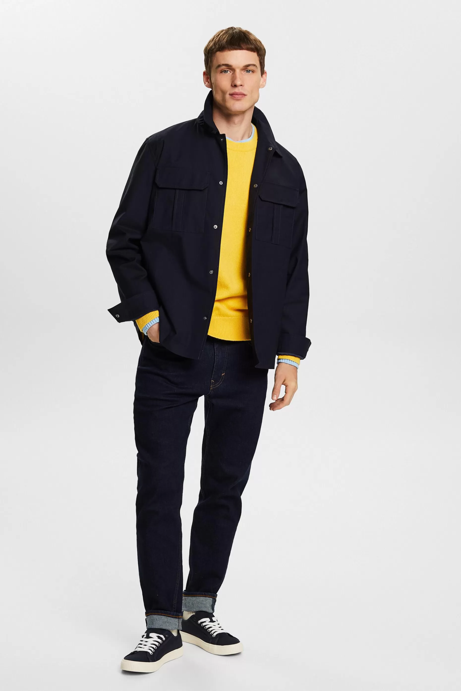 ESPRIT Twill Overshirt at our Online Shop *Men Jackets + Coats
