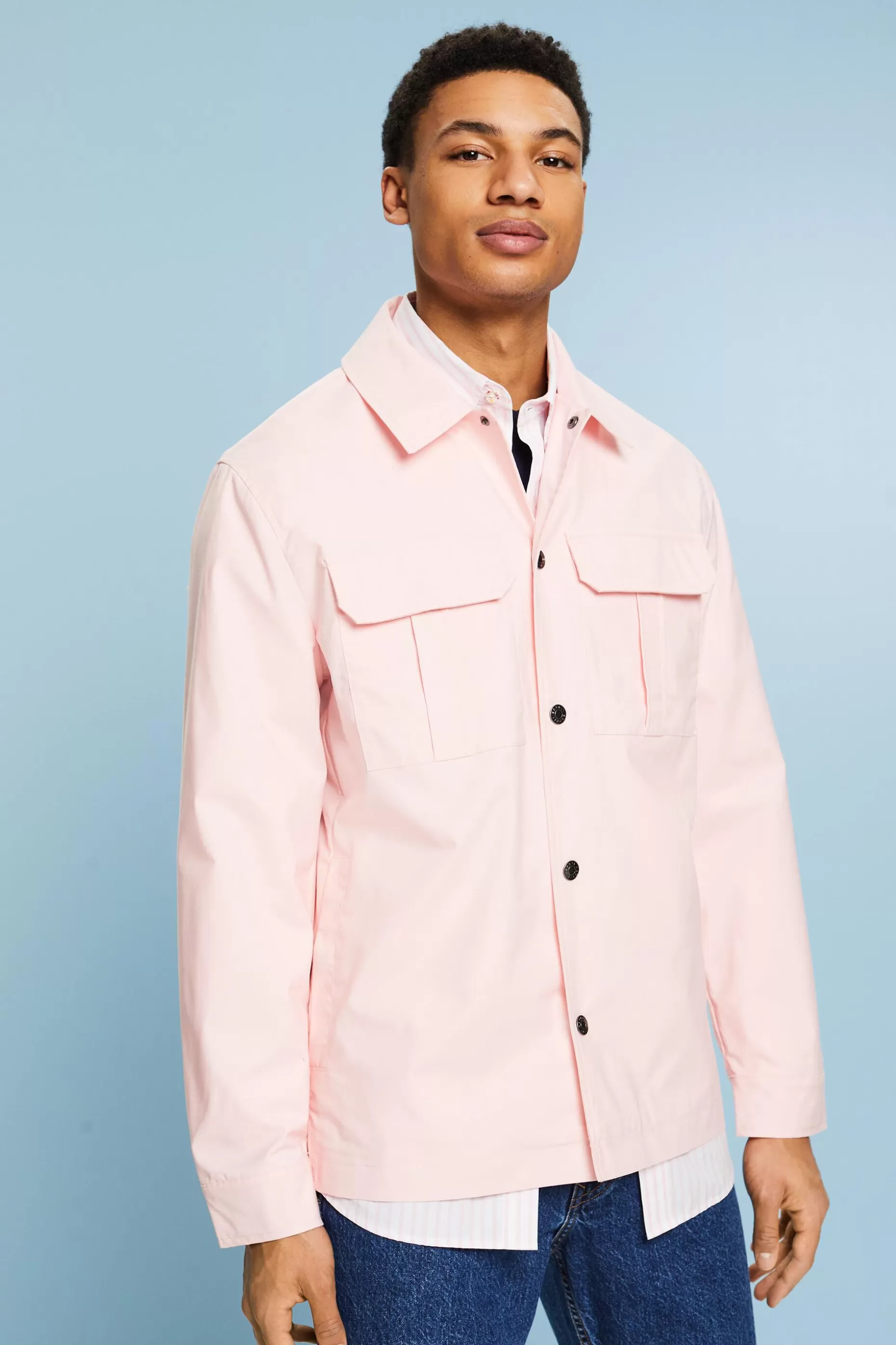 ESPRIT Twill Overshirt at our Online Shop *Men The Pastel Edit