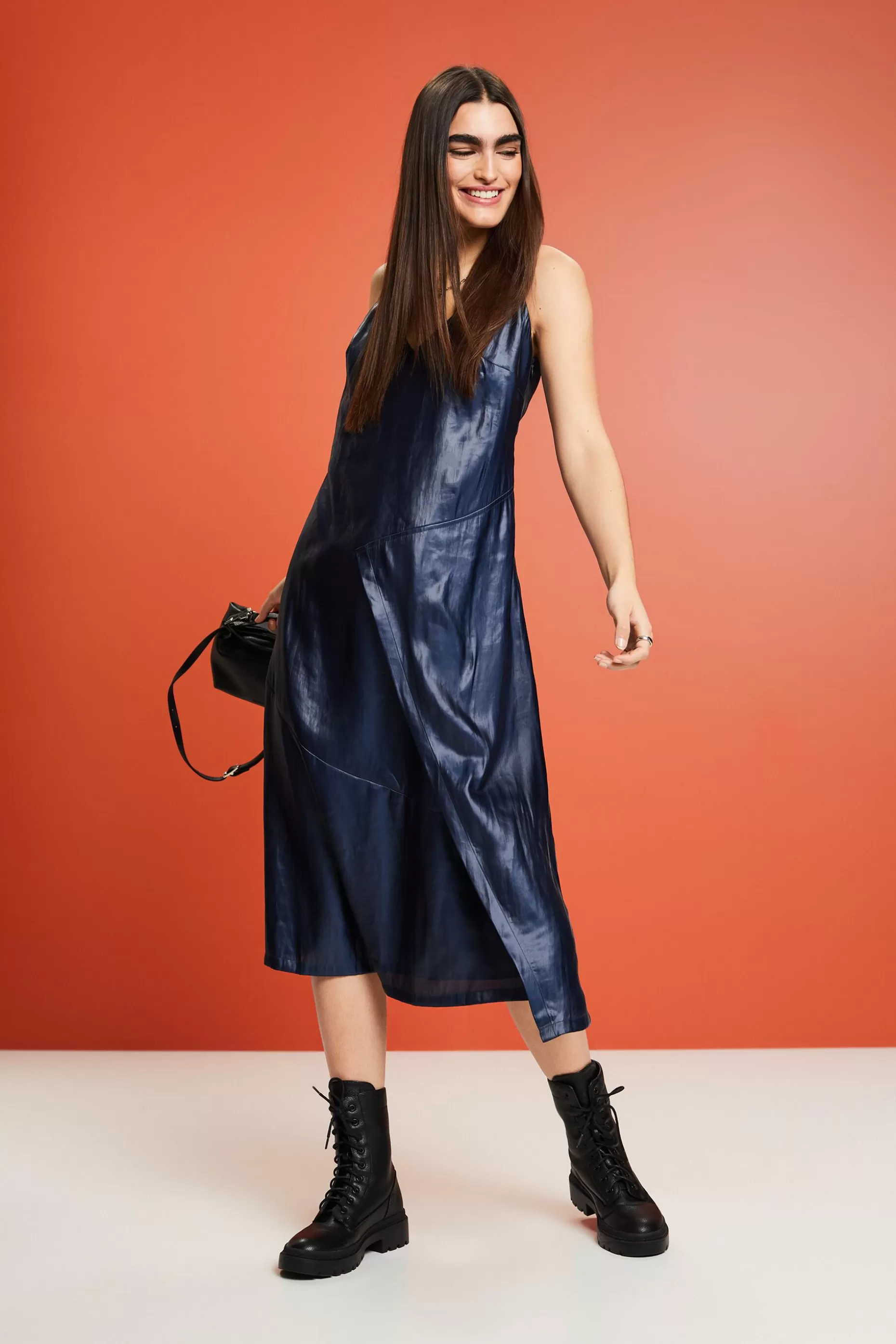 ESPRIT Twisted back metallic slip dress at our Online Shop * Sale Above $75+