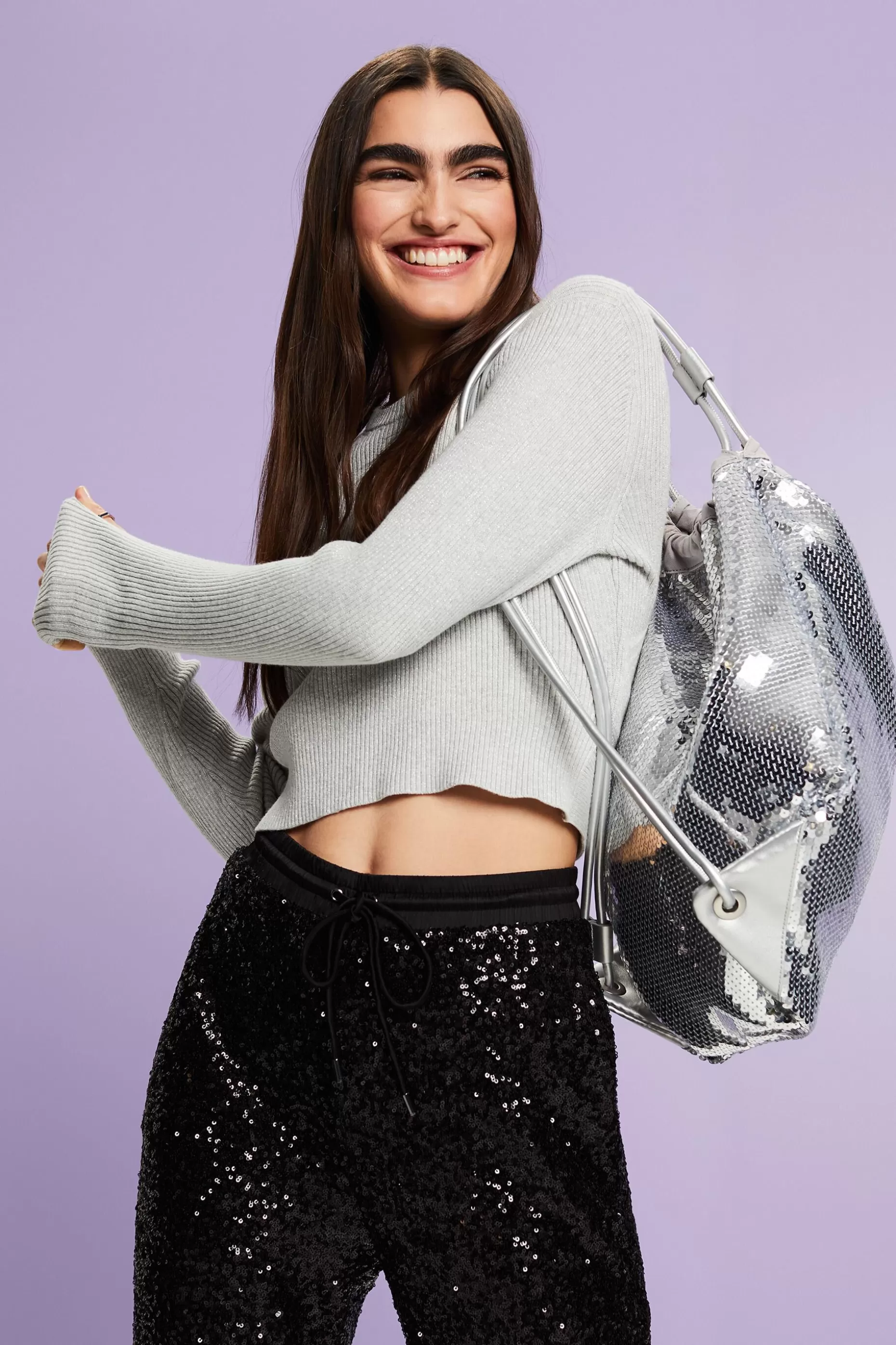 ESPRIT Twisted Back Metallic Sweater at our Online Shop *Women Tops