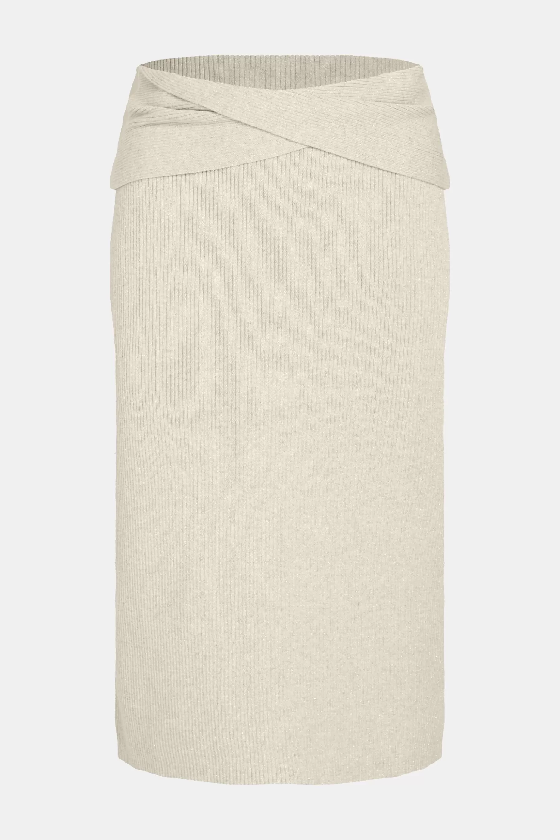 ESPRIT Twisted waist metallic ribbed midi skirt at our Online Shop * Sale Under $75