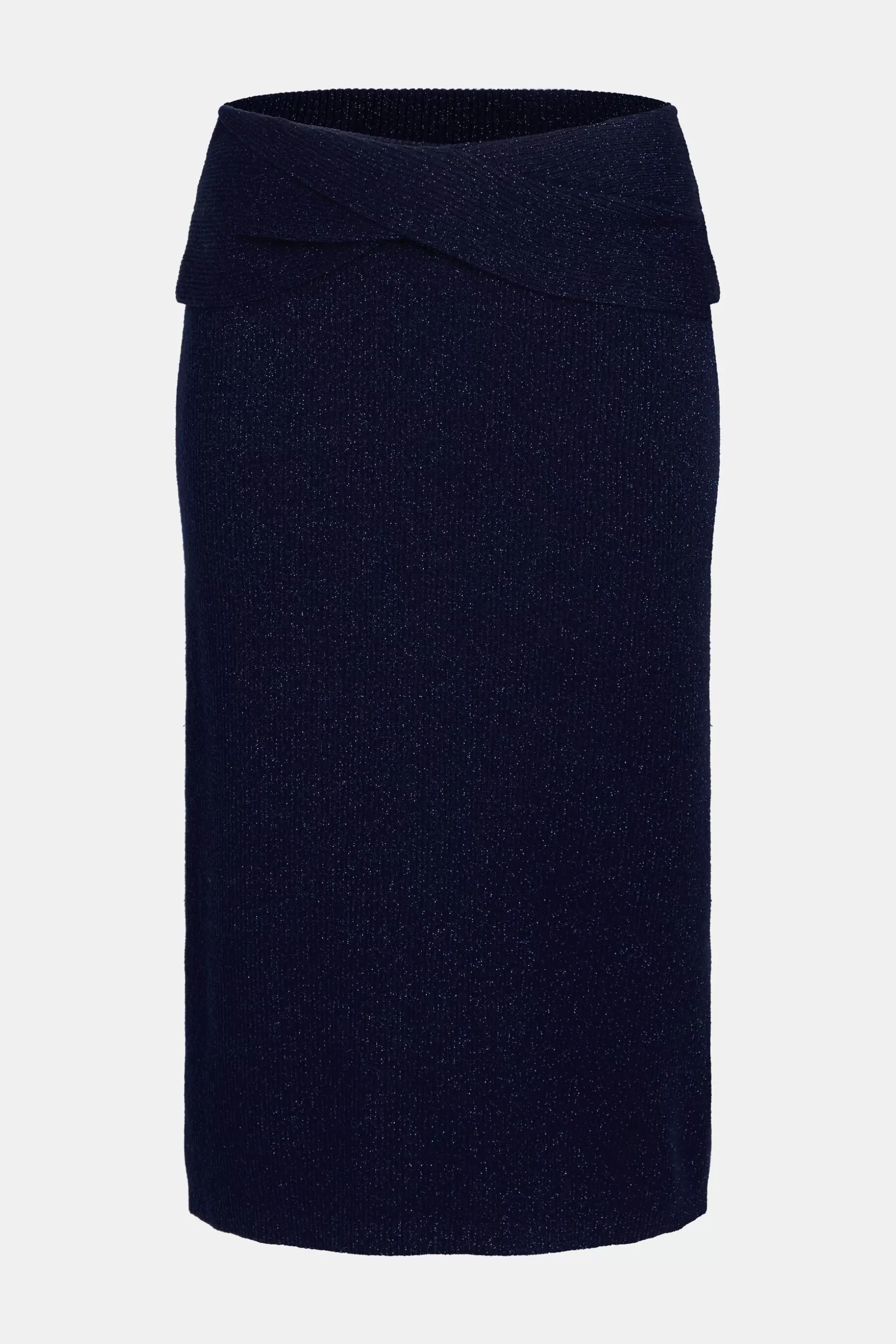 ESPRIT Twisted waist metallic ribbed midi skirt at our Online Shop *Women Skirts + Shorts