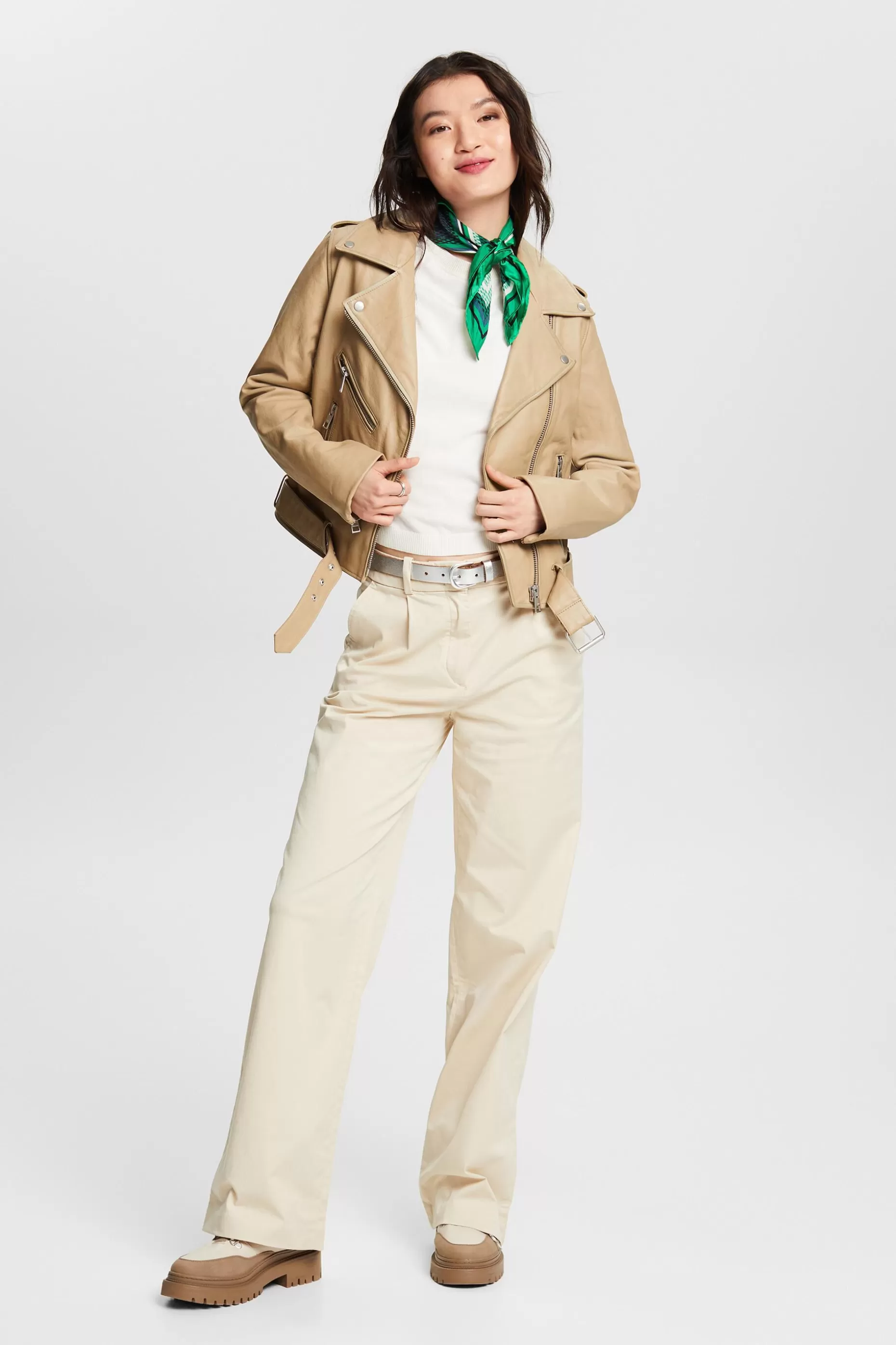 ESPRIT Two-Tone Short-Sleeve Sweater at our Online Shop *Women Sweaters