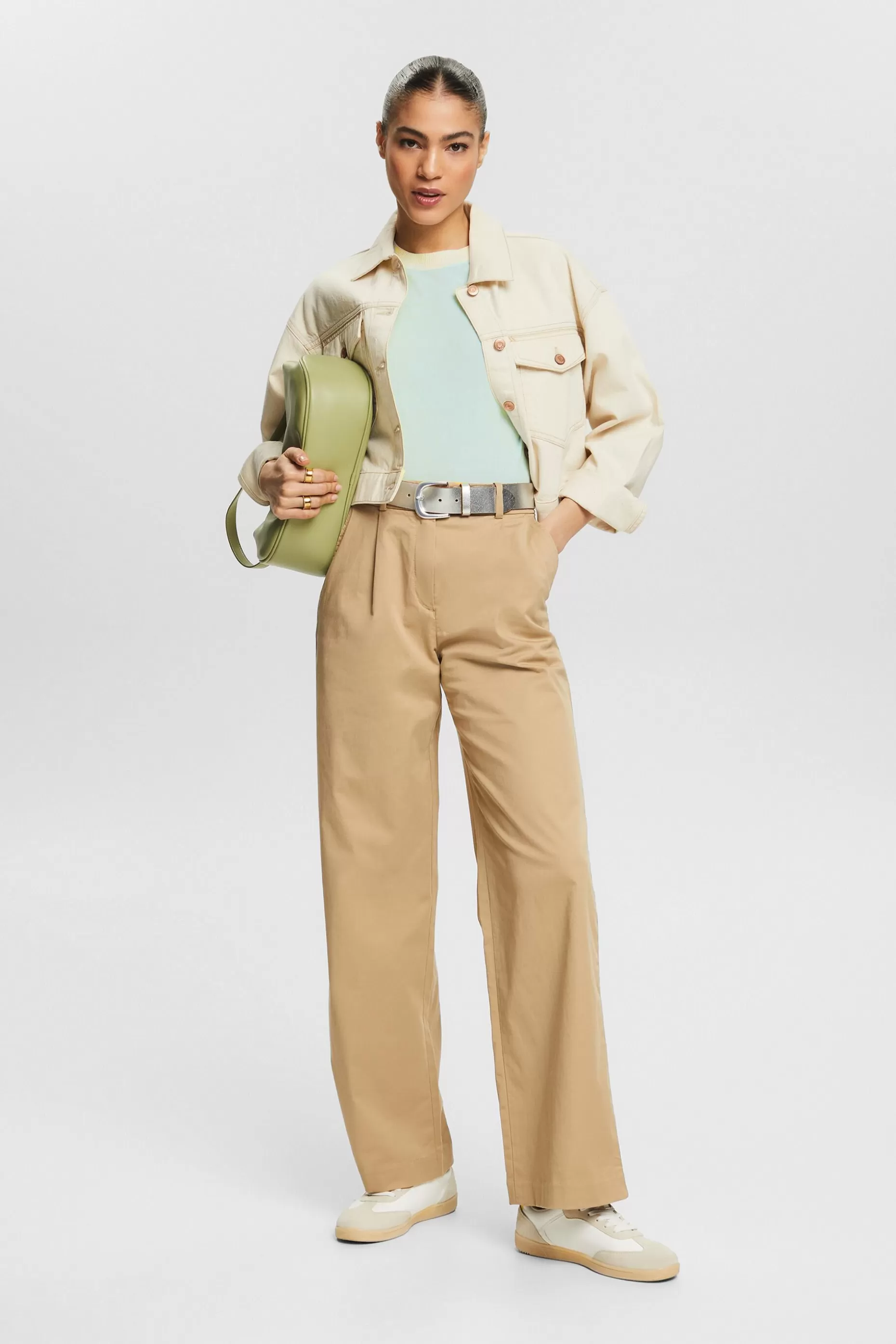 ESPRIT Two-Tone Short-Sleeve Sweater at our Online Shop *Women The Pastel Edit