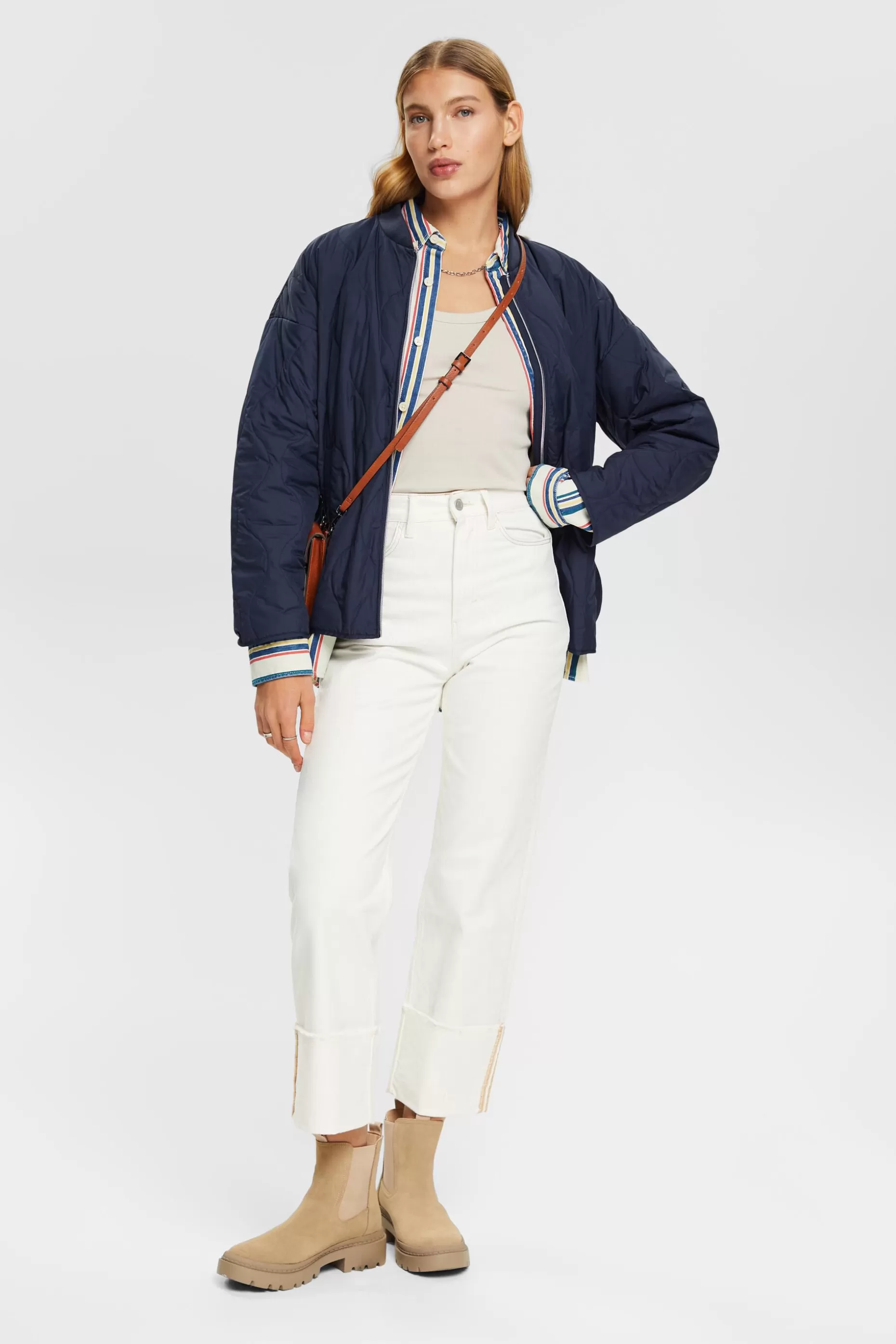 ESPRIT Ultra lightweight quilted bomber jacket at our Online Shop *Women Jackets + Coats
