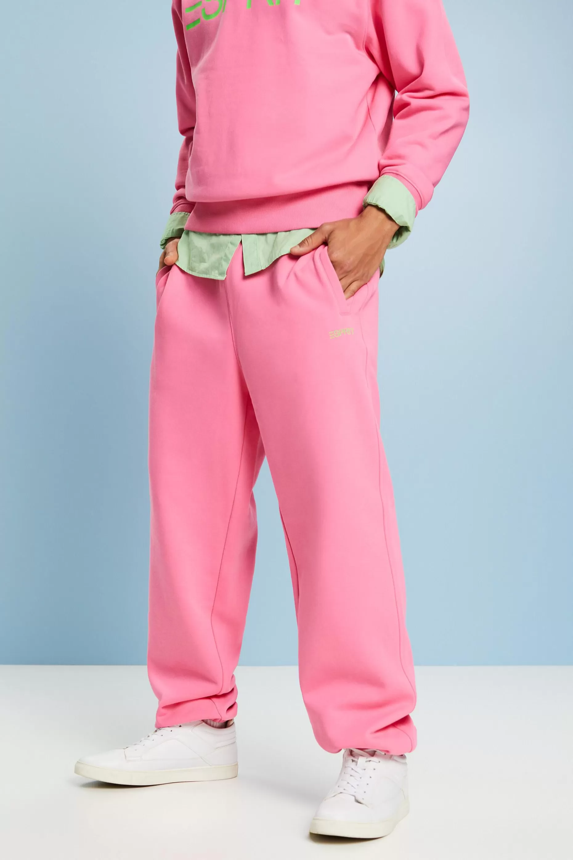 ESPRIT Unisex Cotton Fleece Logo Joggers at our Online Shop *Women Pants + Joggers
