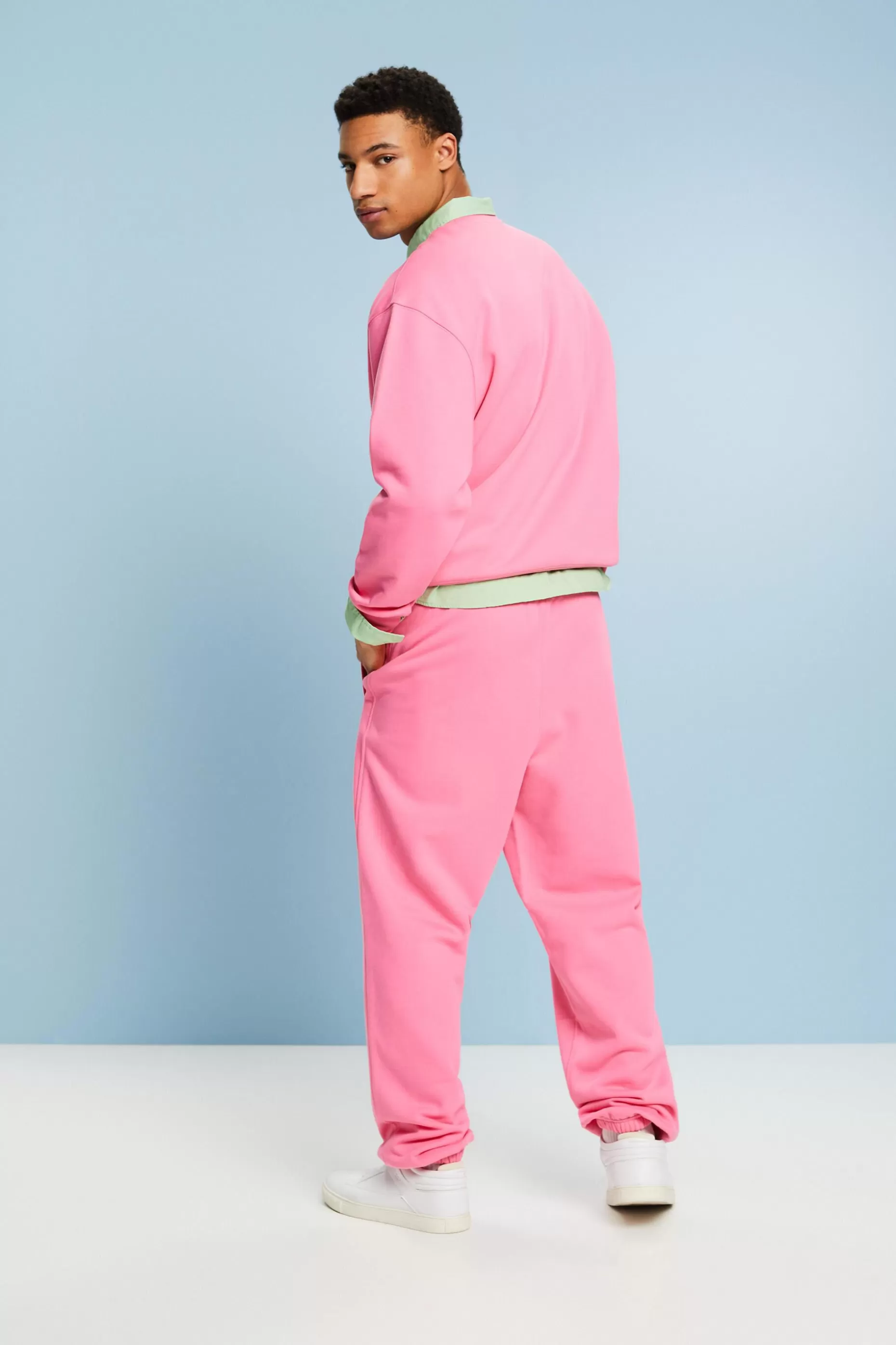 ESPRIT Unisex Cotton Fleece Logo Joggers at our Online Shop *Women Pants + Joggers