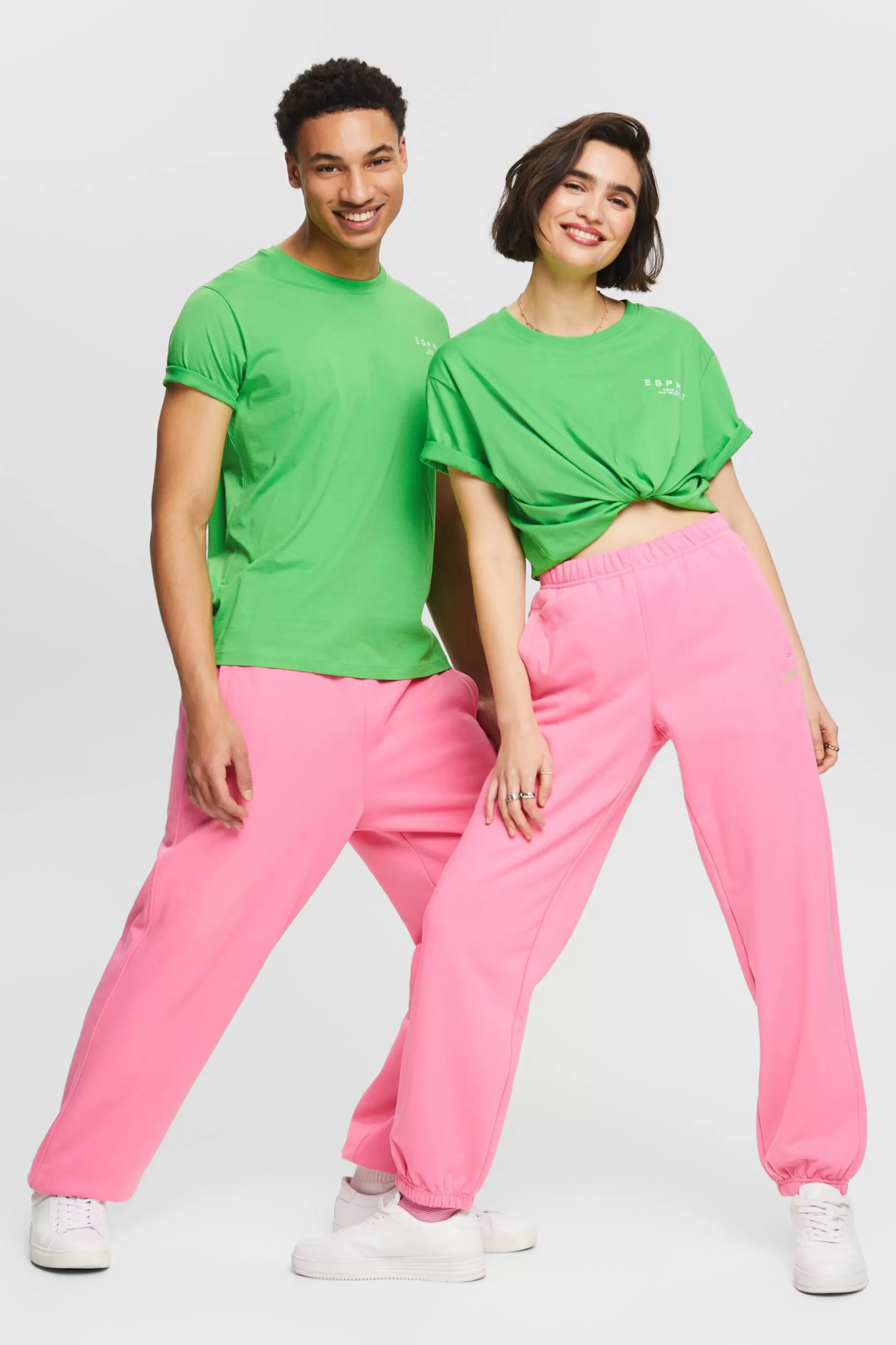 ESPRIT Unisex Cotton Fleece Logo Joggers at our Online Shop *Women Pants + Joggers