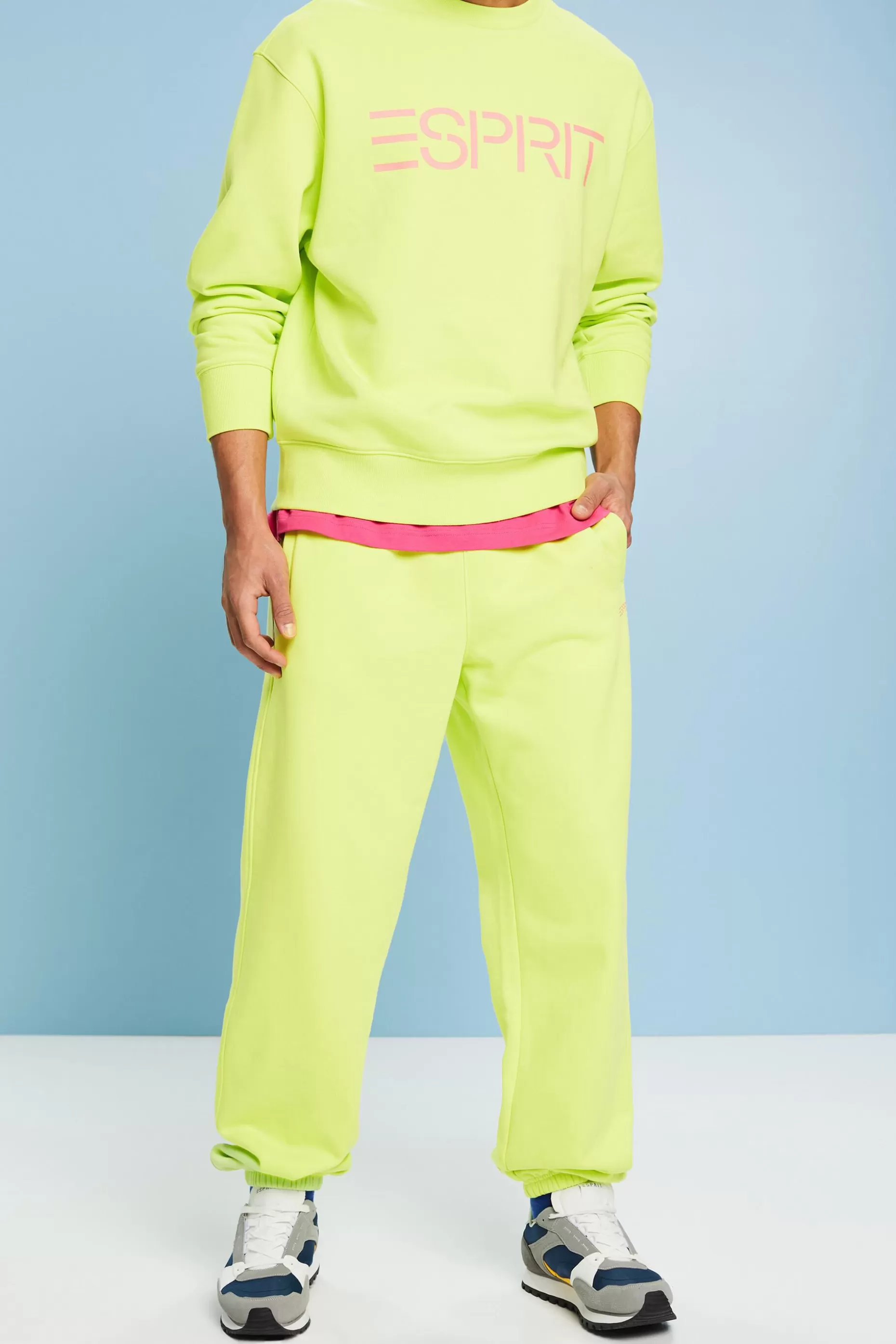 ESPRIT Unisex Cotton Fleece Logo Joggers at our Online Shop *Women Pants + Joggers