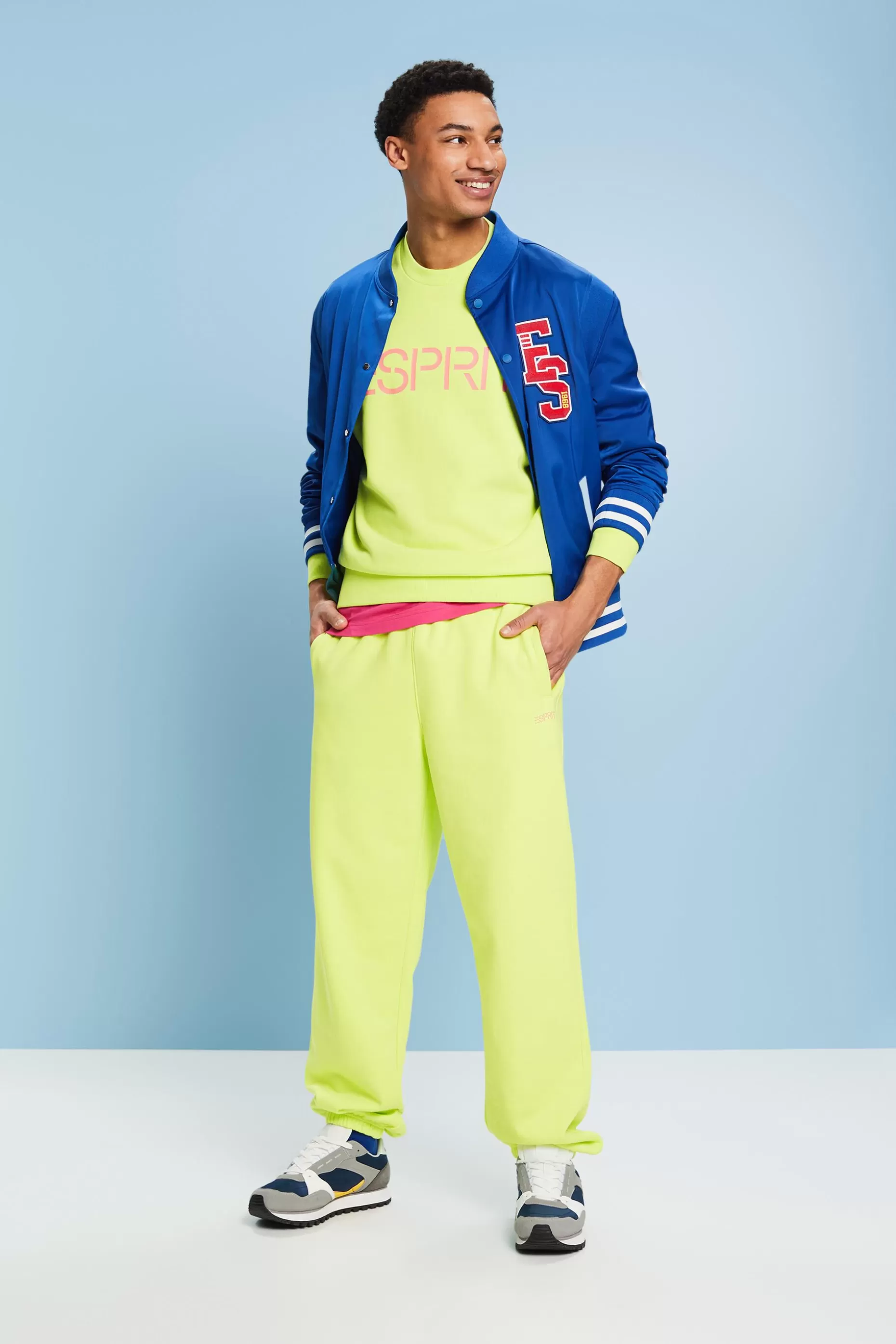 ESPRIT Unisex Cotton Fleece Logo Joggers at our Online Shop *Women Pants + Joggers