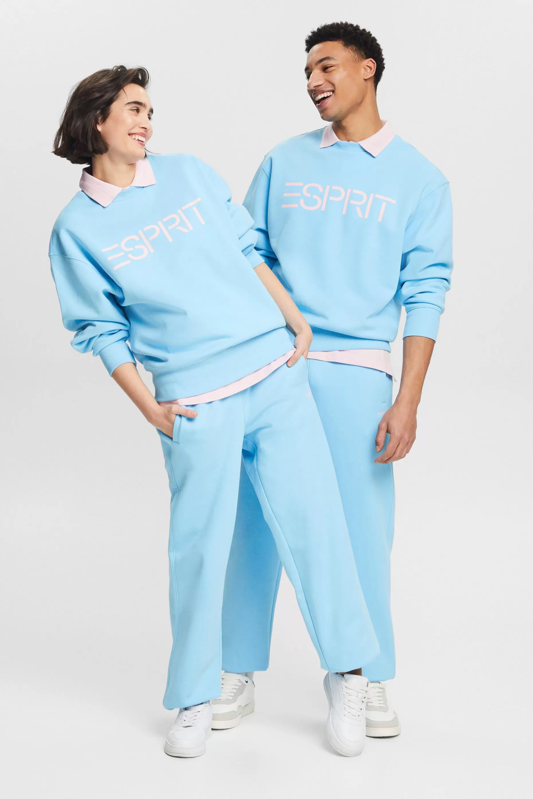 ESPRIT Unisex Cotton Fleece Logo Joggers at our Online Shop *Women Pants + Joggers