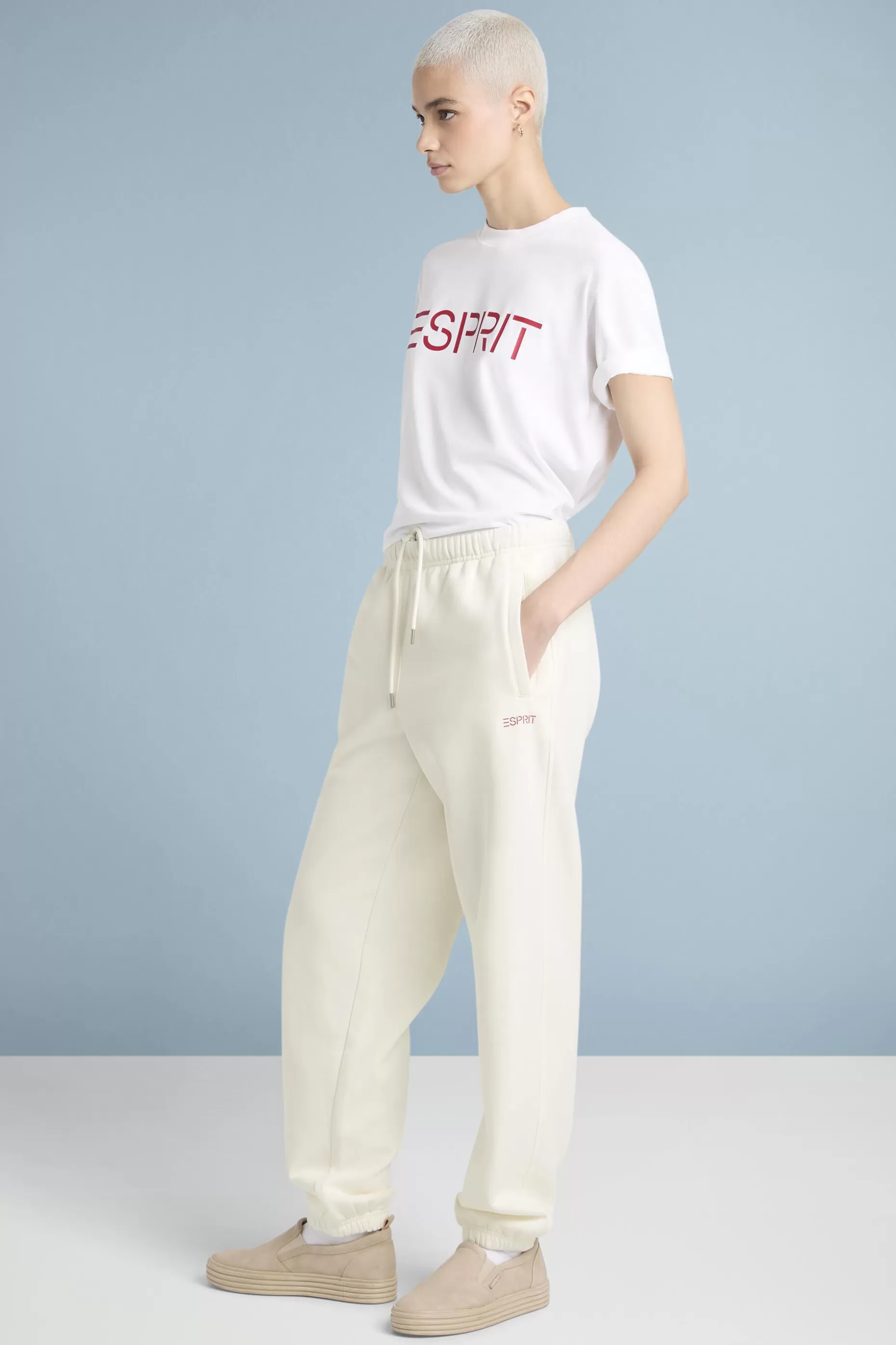 ESPRIT Unisex Cotton Fleece Logo Sweatpants at our Online Shop *Men Mini Me