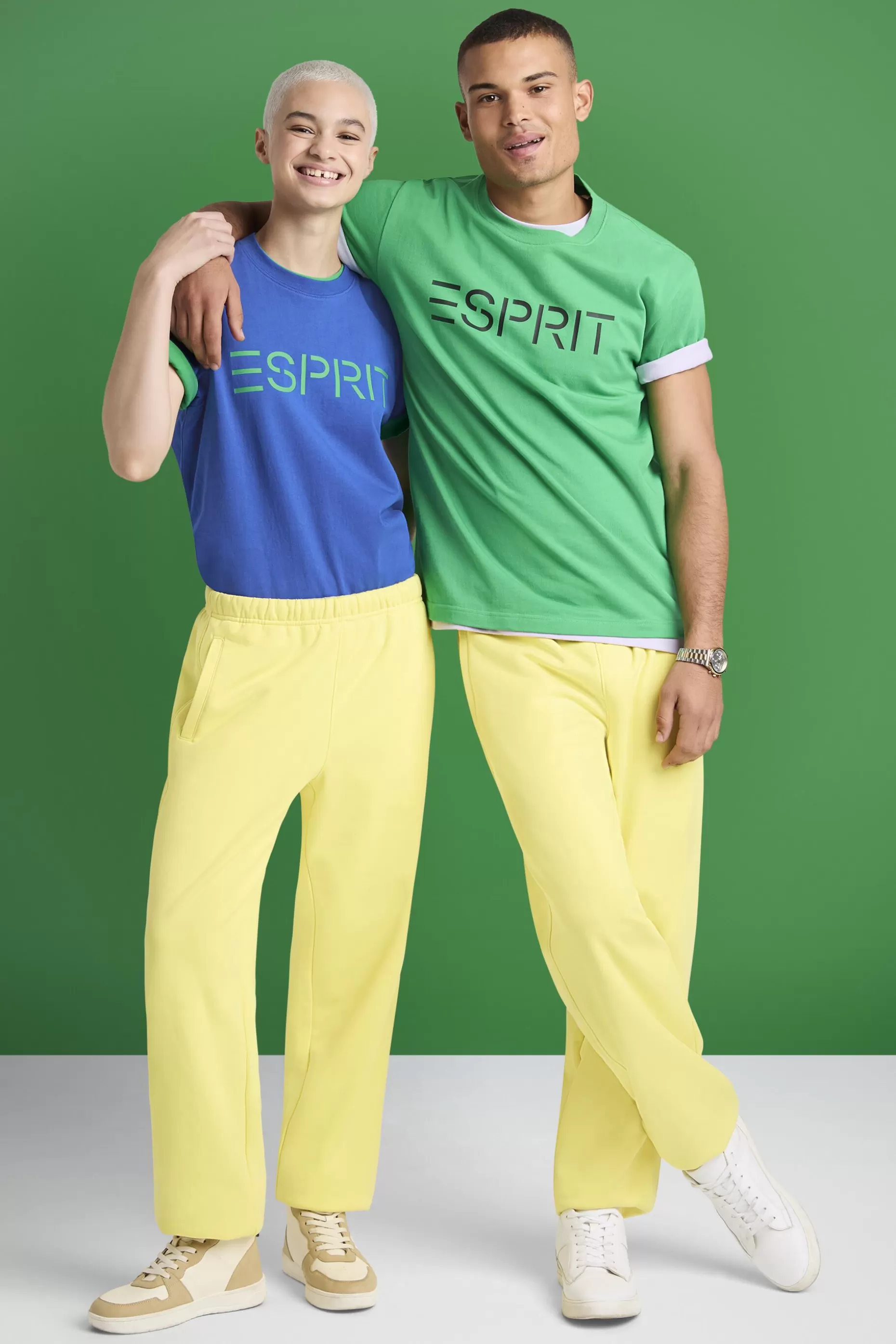 ESPRIT Unisex Cotton Fleece Logo Sweatpants at our Online Shop *Men Mini Me