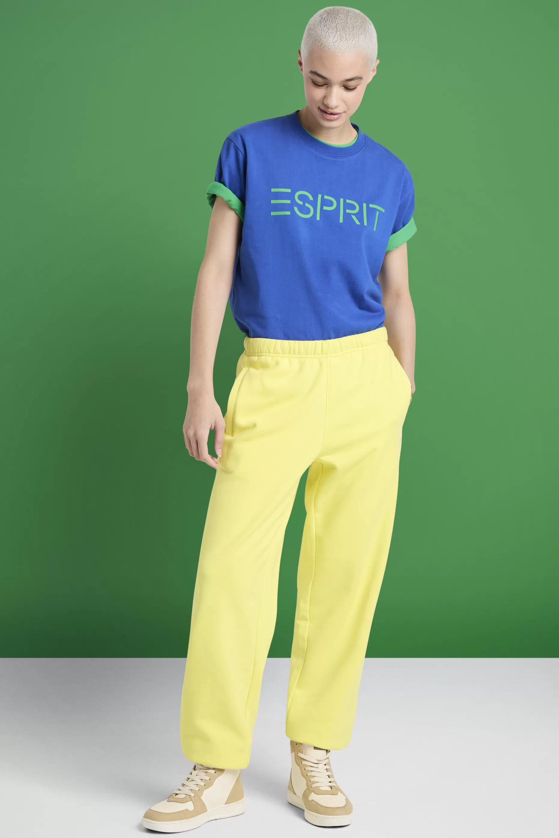 ESPRIT Unisex Cotton Fleece Logo Sweatpants at our Online Shop *Men Mini Me