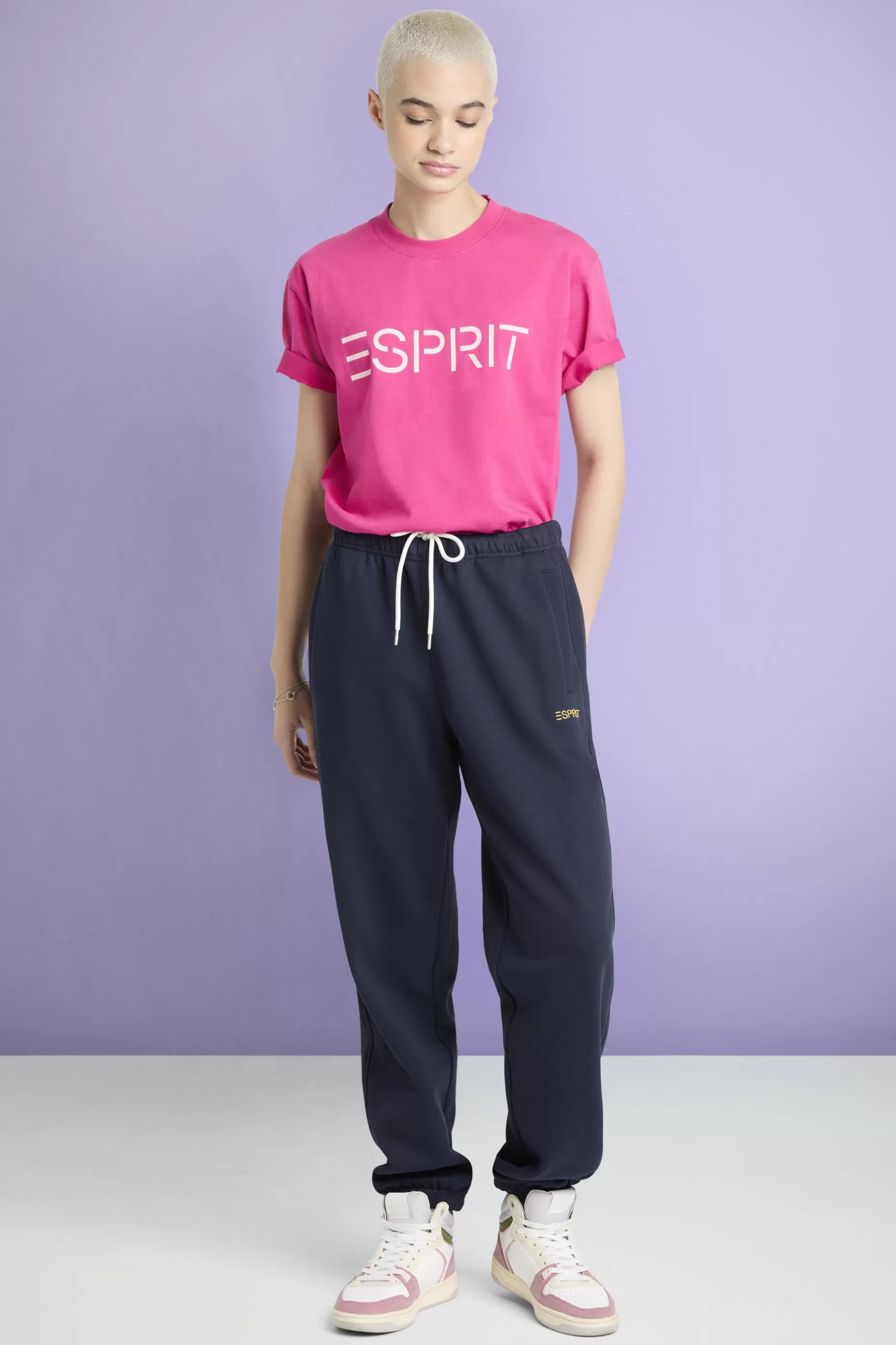 ESPRIT Unisex Cotton Fleece Logo Sweatpants at our Online Shop *Men Mini Me