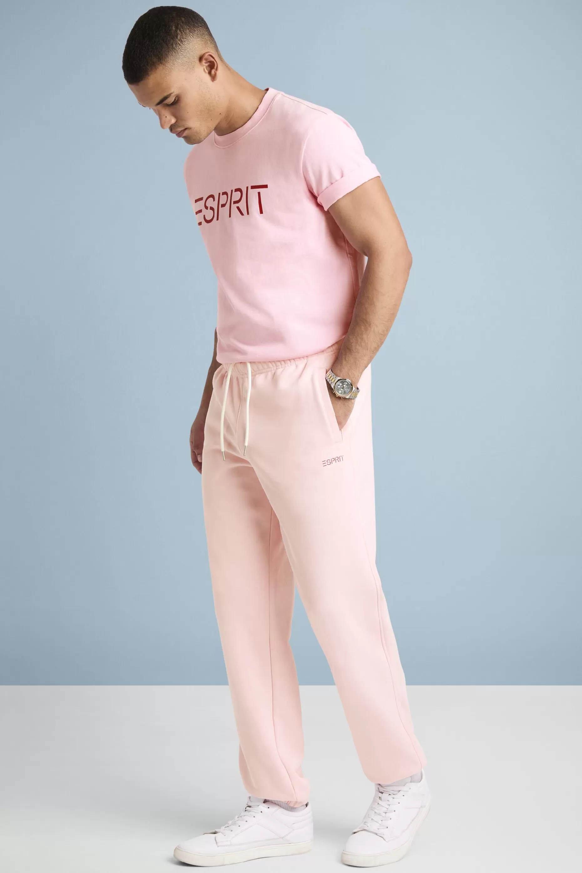 ESPRIT Unisex Cotton Fleece Logo Sweatpants at our Online Shop *Men Mini Me