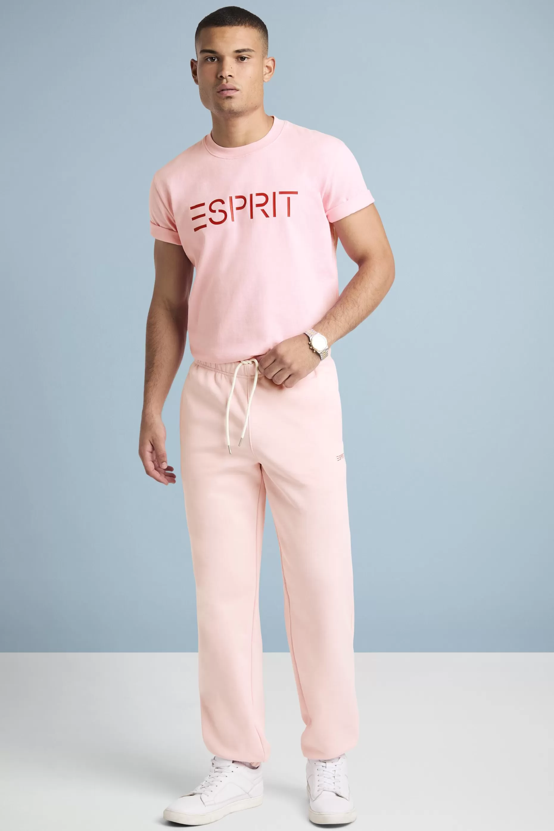 ESPRIT Unisex Cotton Fleece Logo Sweatpants at our Online Shop *Men Mini Me