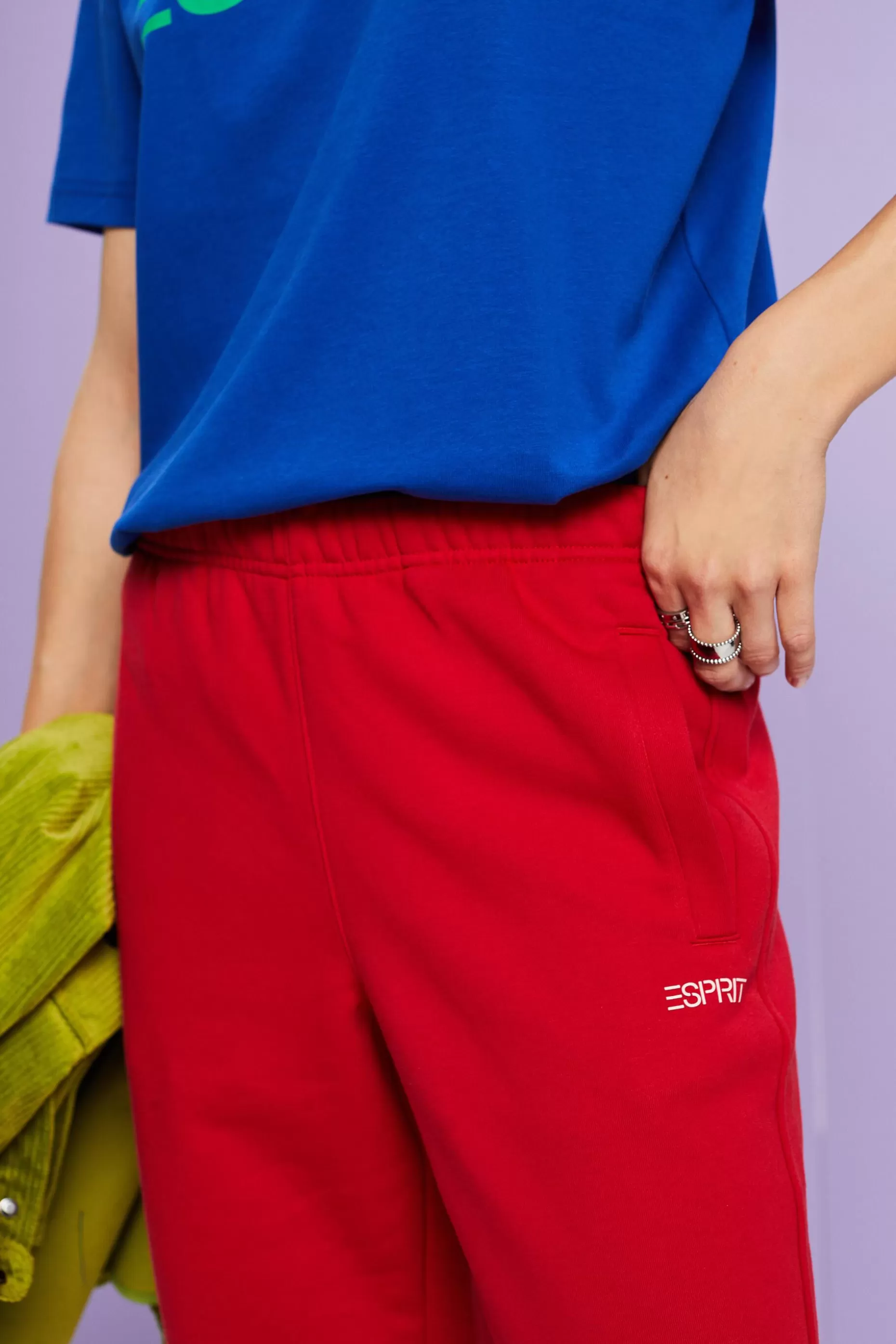 ESPRIT Unisex Cotton Fleece Logo Sweatpants at our Online Shop *Women Pants + Joggers