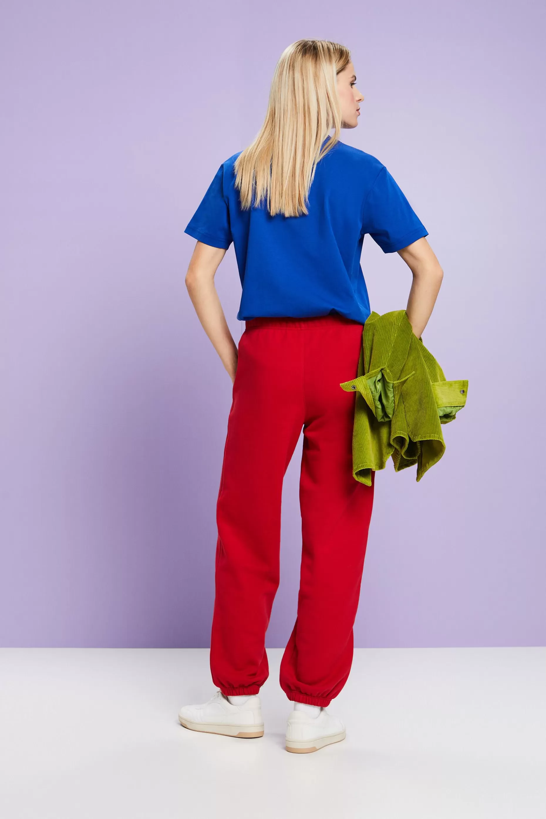 ESPRIT Unisex Cotton Fleece Logo Sweatpants at our Online Shop *Women Pants + Joggers