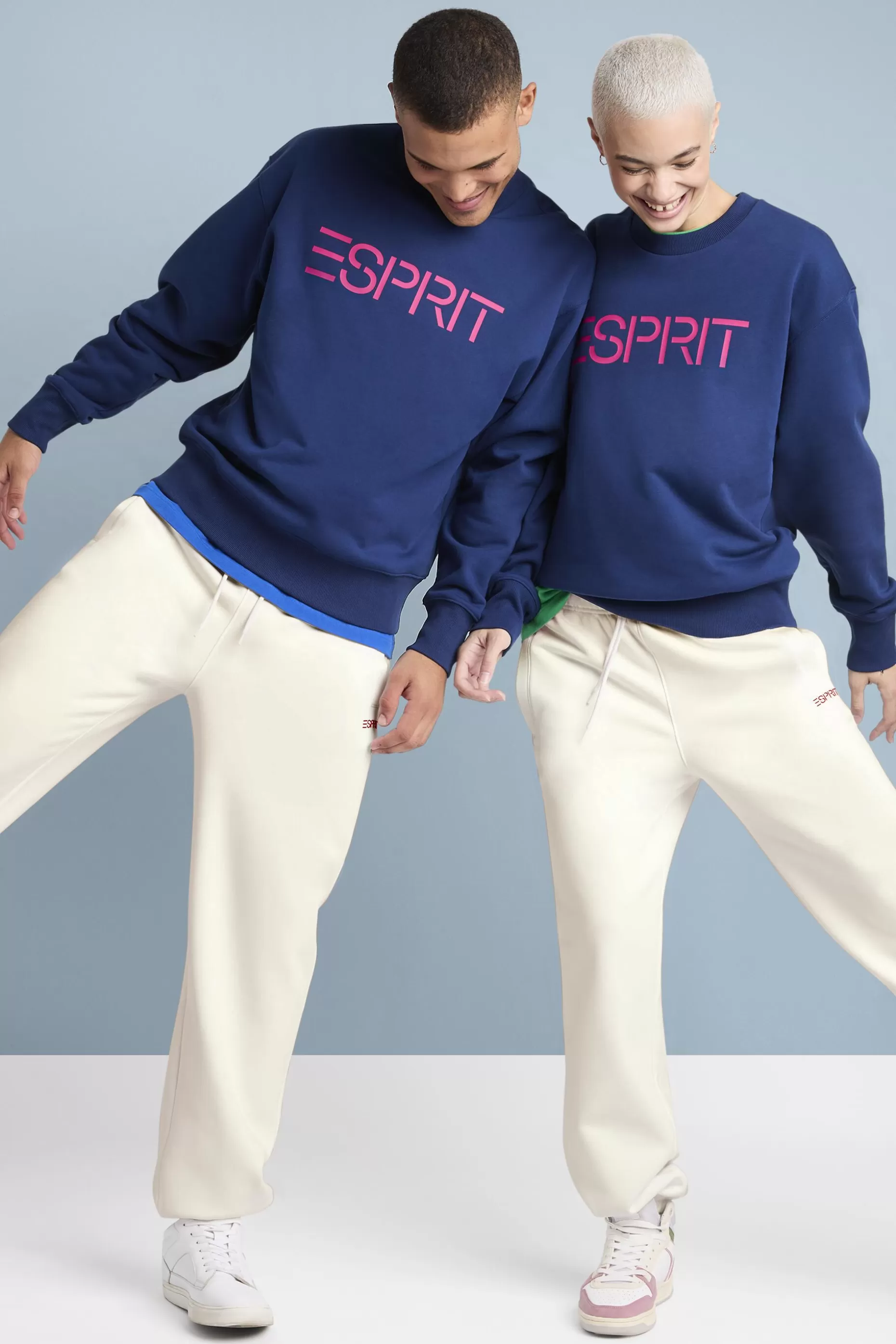 ESPRIT Unisex Cotton Fleece Logo Sweatpants at our Online Shop *Women Pants + Joggers