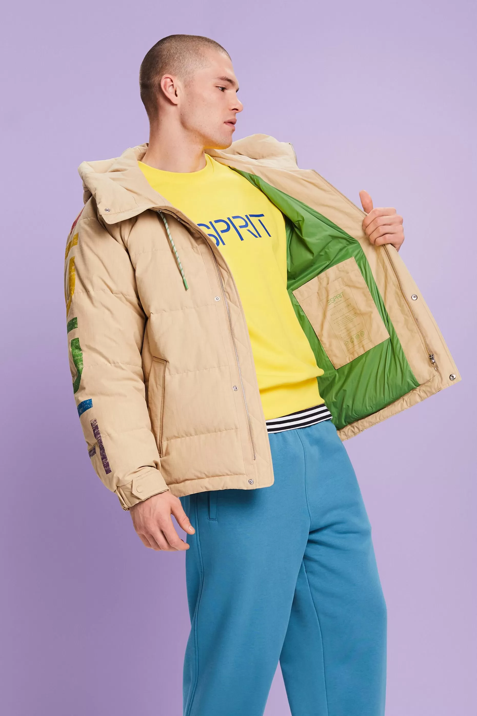 ESPRIT Unisex Cotton Fleece Logo Sweatshirt at our Online Shop *Men Sweatshirts + Hoodies