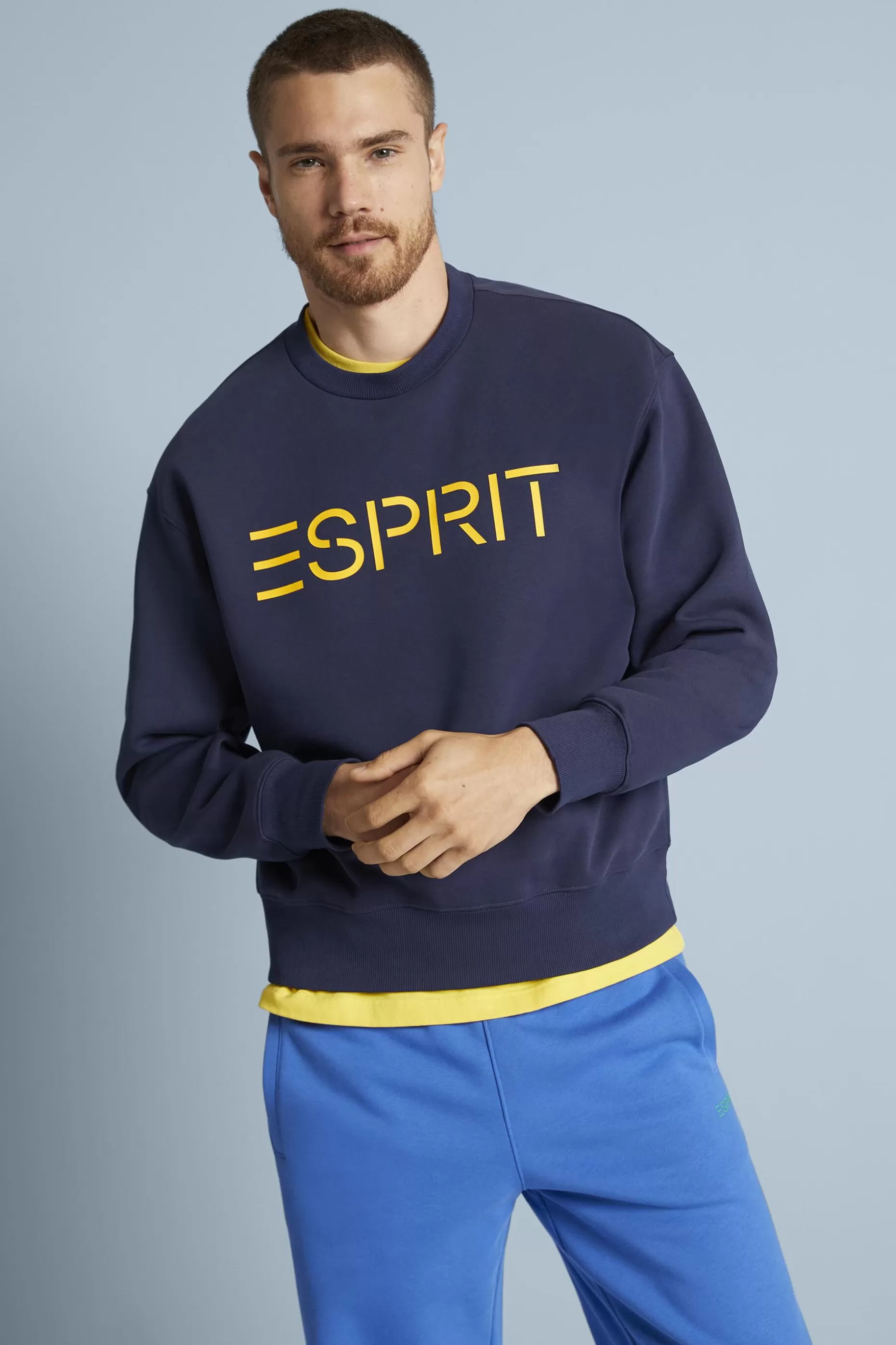 ESPRIT Unisex Cotton Fleece Logo Sweatshirt at our Online Shop *Women Sweatshirts + Hoodies