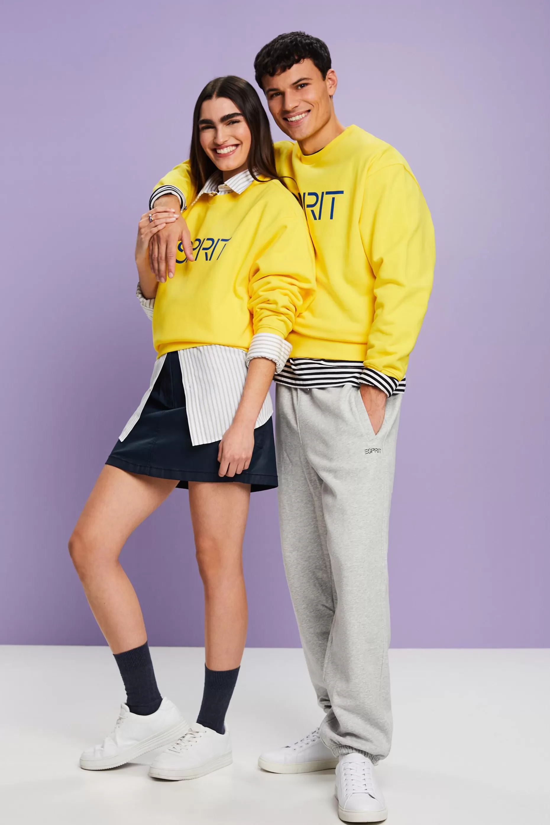 ESPRIT Unisex Cotton Fleece Logo Sweatshirt at our Online Shop *Women Sweatshirts + Hoodies