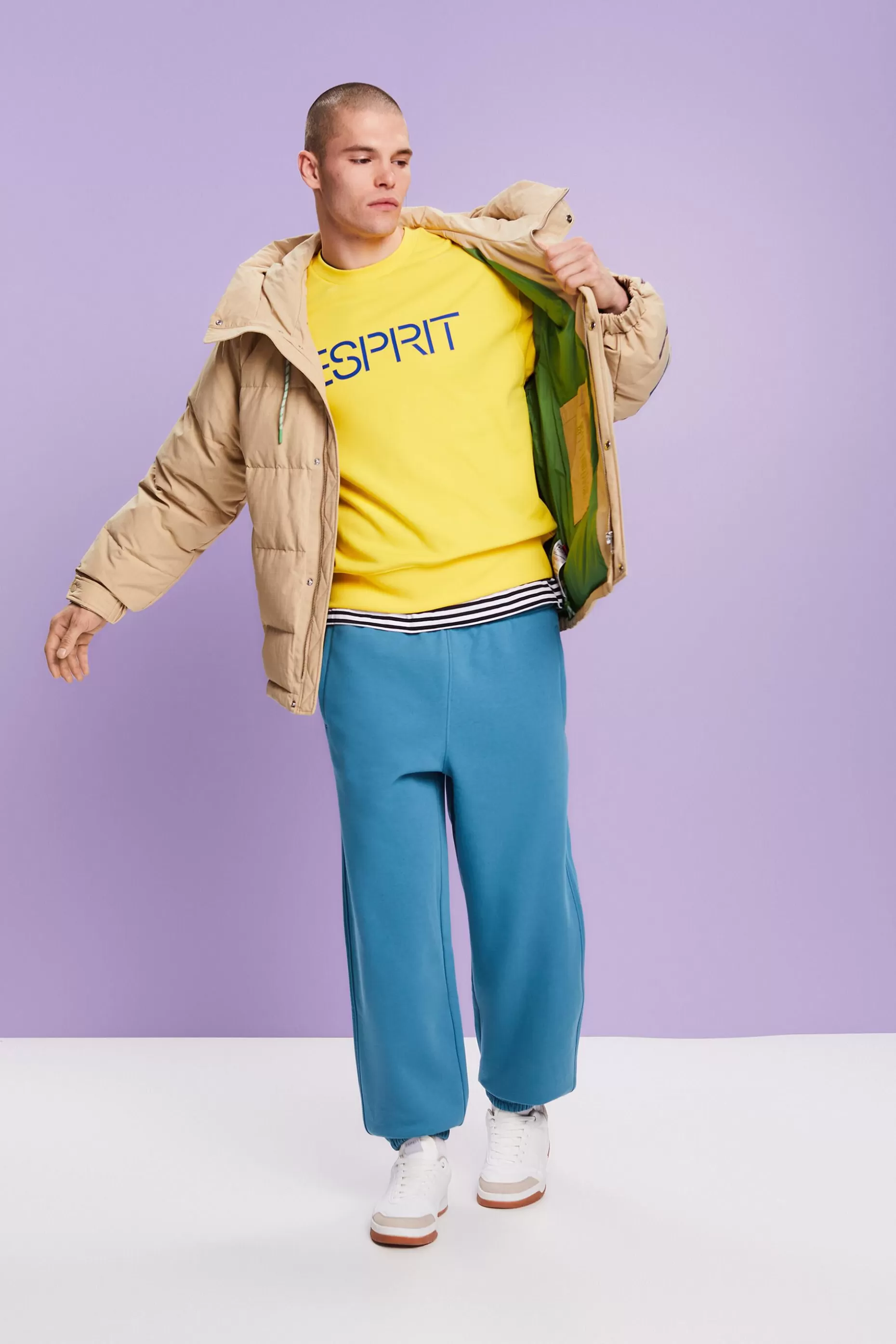 ESPRIT Unisex Cotton Fleece Logo Sweatshirt at our Online Shop *Women Sweatshirts + Hoodies