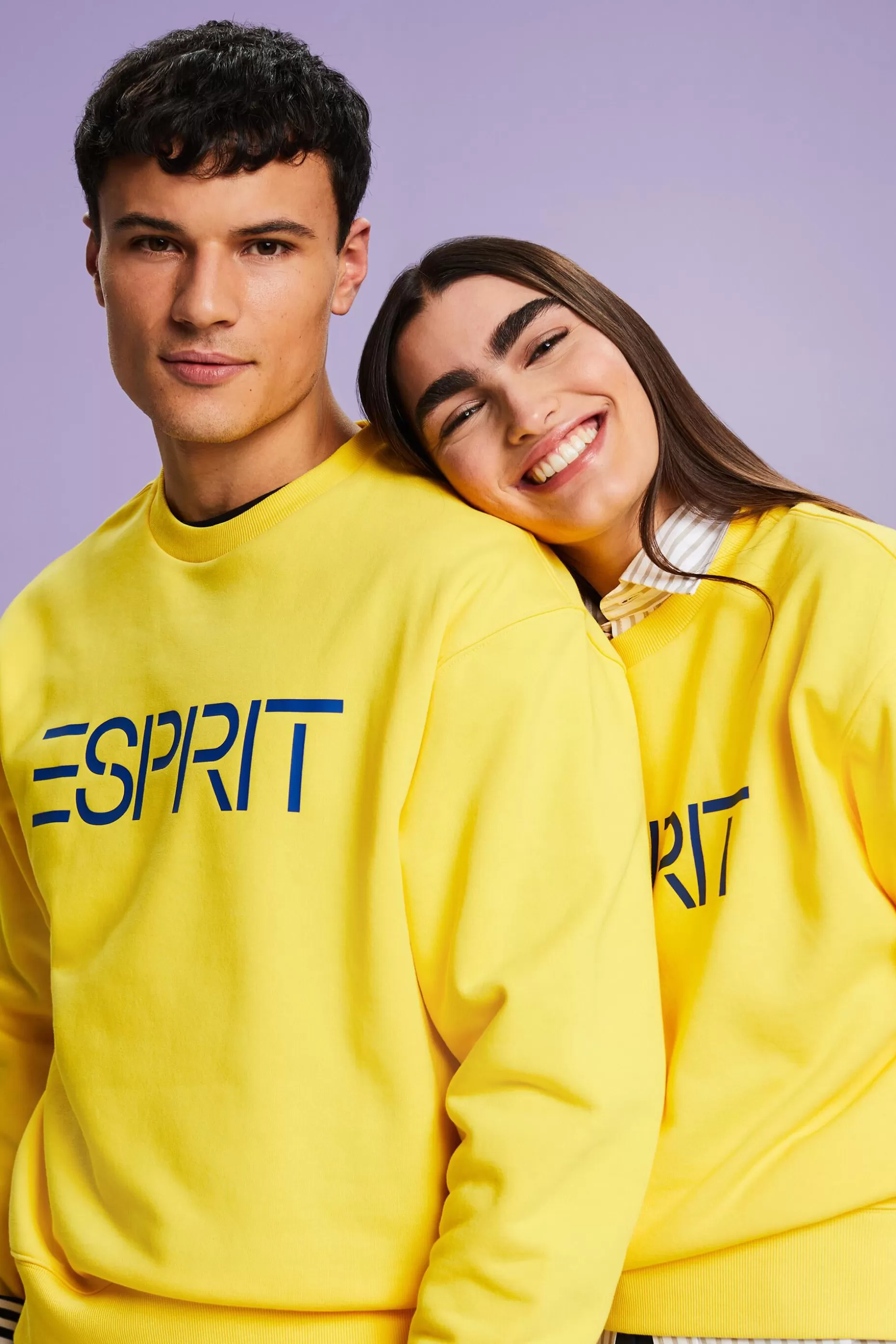 ESPRIT Unisex Cotton Fleece Logo Sweatshirt at our Online Shop *Women Sweatshirts + Hoodies