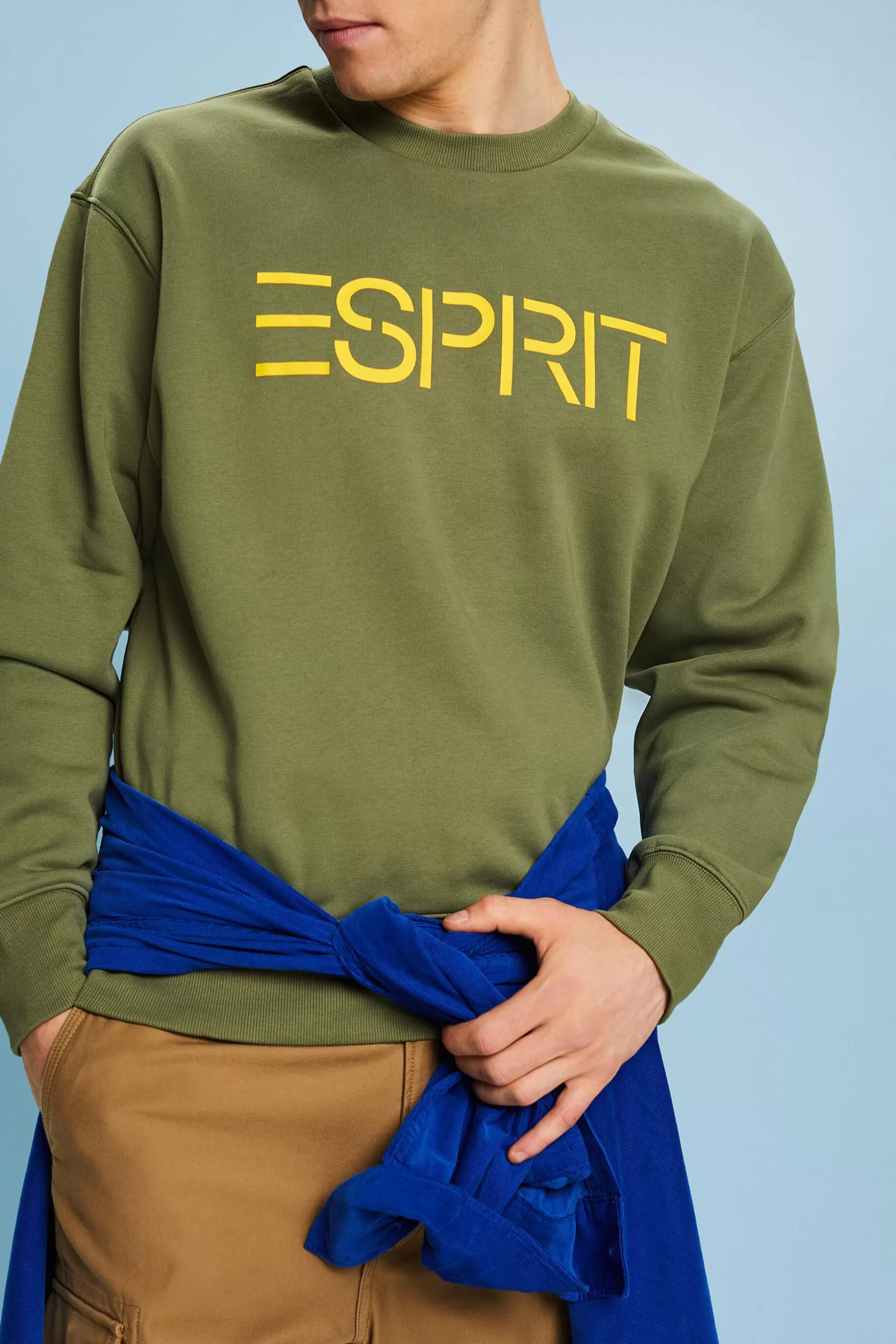 ESPRIT Unisex Cotton Fleece Logo Sweatshirt at our Online Shop *Women Sweatshirts + Hoodies