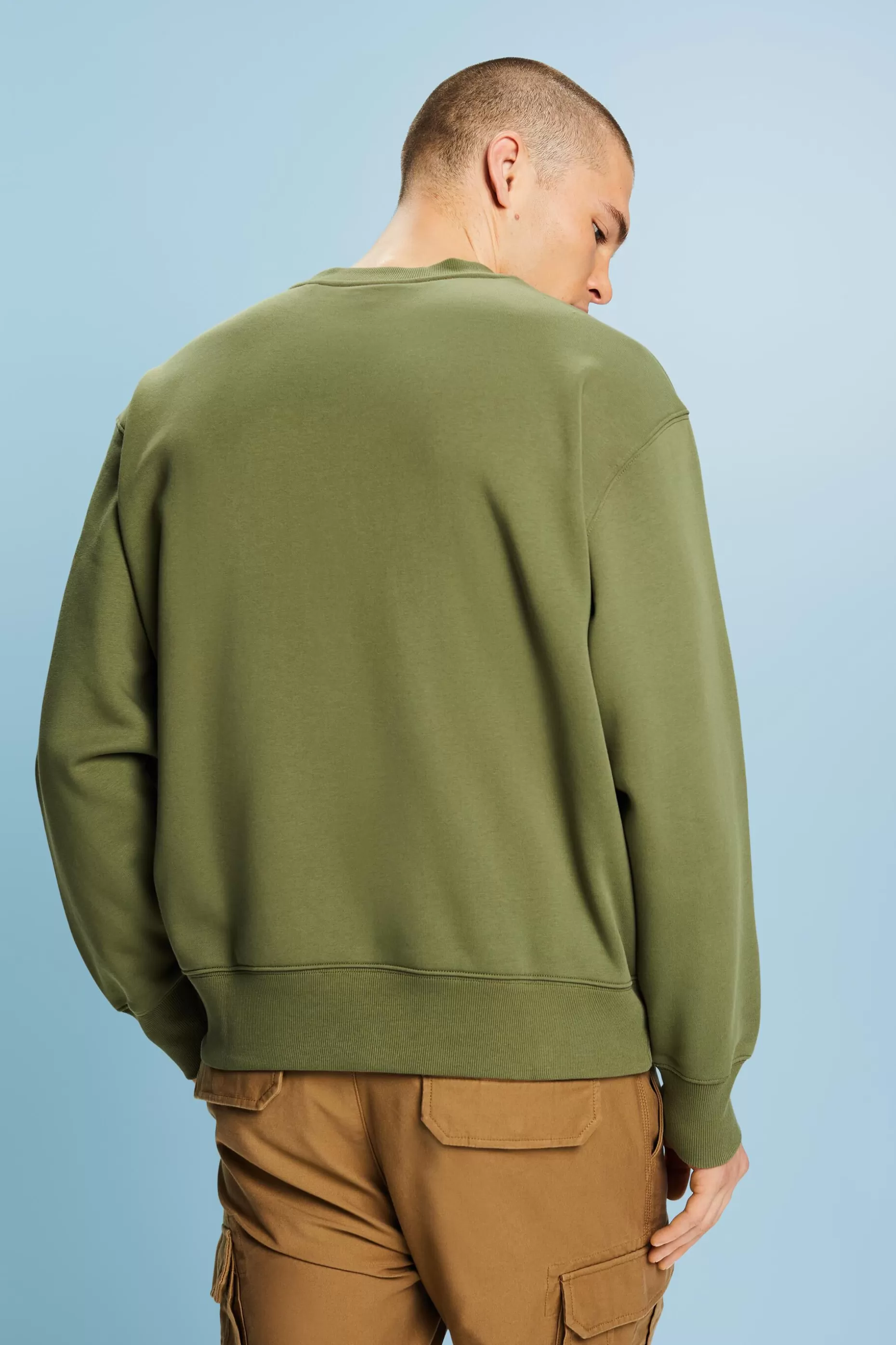 ESPRIT Unisex Cotton Fleece Logo Sweatshirt at our Online Shop *Women Sweatshirts + Hoodies