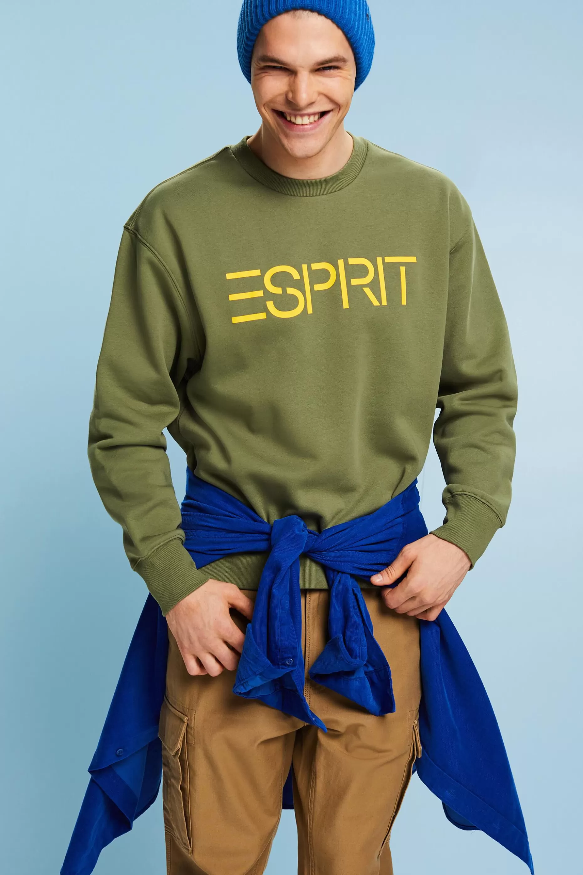 ESPRIT Unisex Cotton Fleece Logo Sweatshirt at our Online Shop *Women Sweatshirts + Hoodies