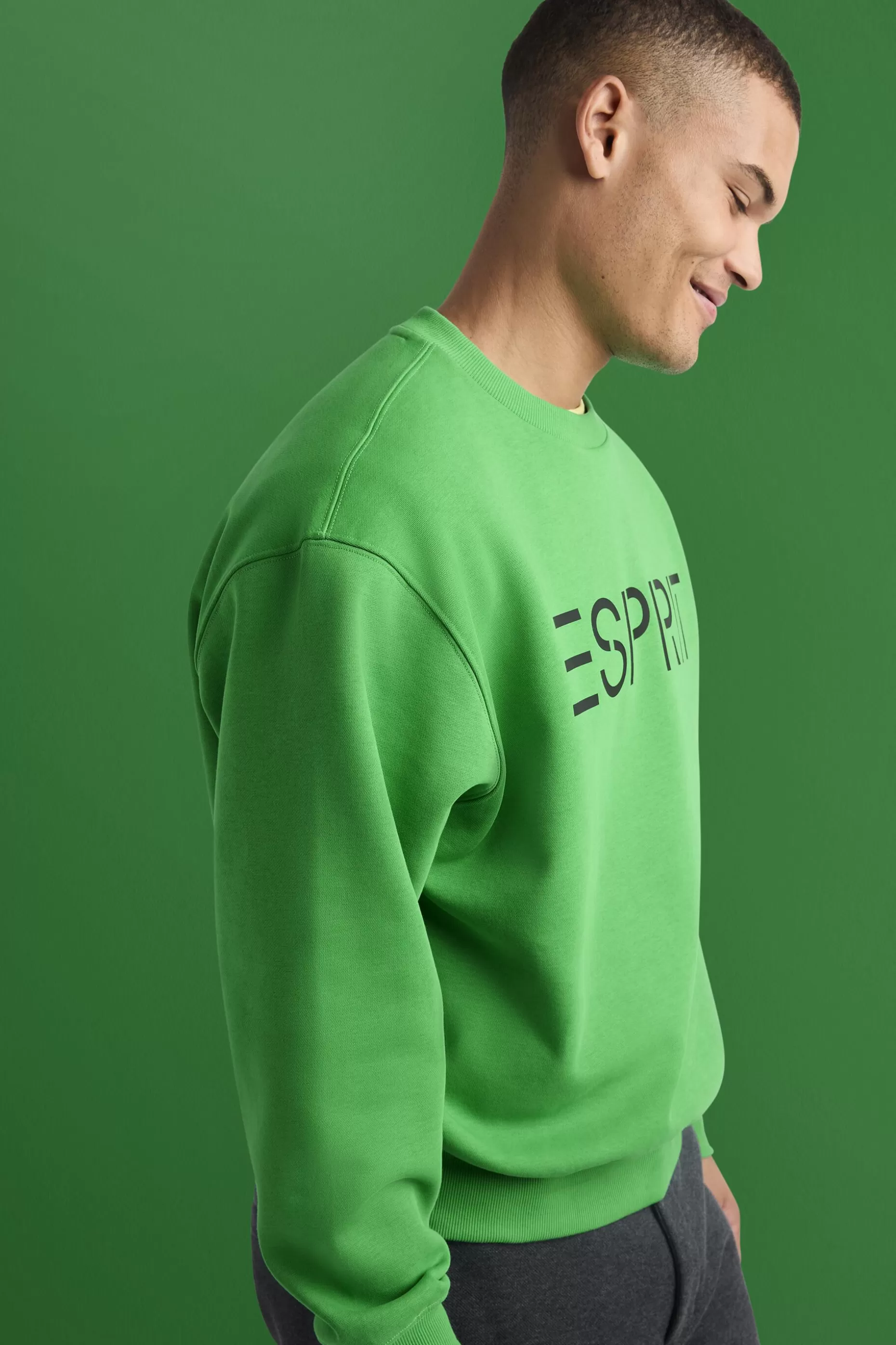 ESPRIT Unisex Cotton Fleece Logo Sweatshirt at our Online Shop *Women Sweatshirts + Hoodies