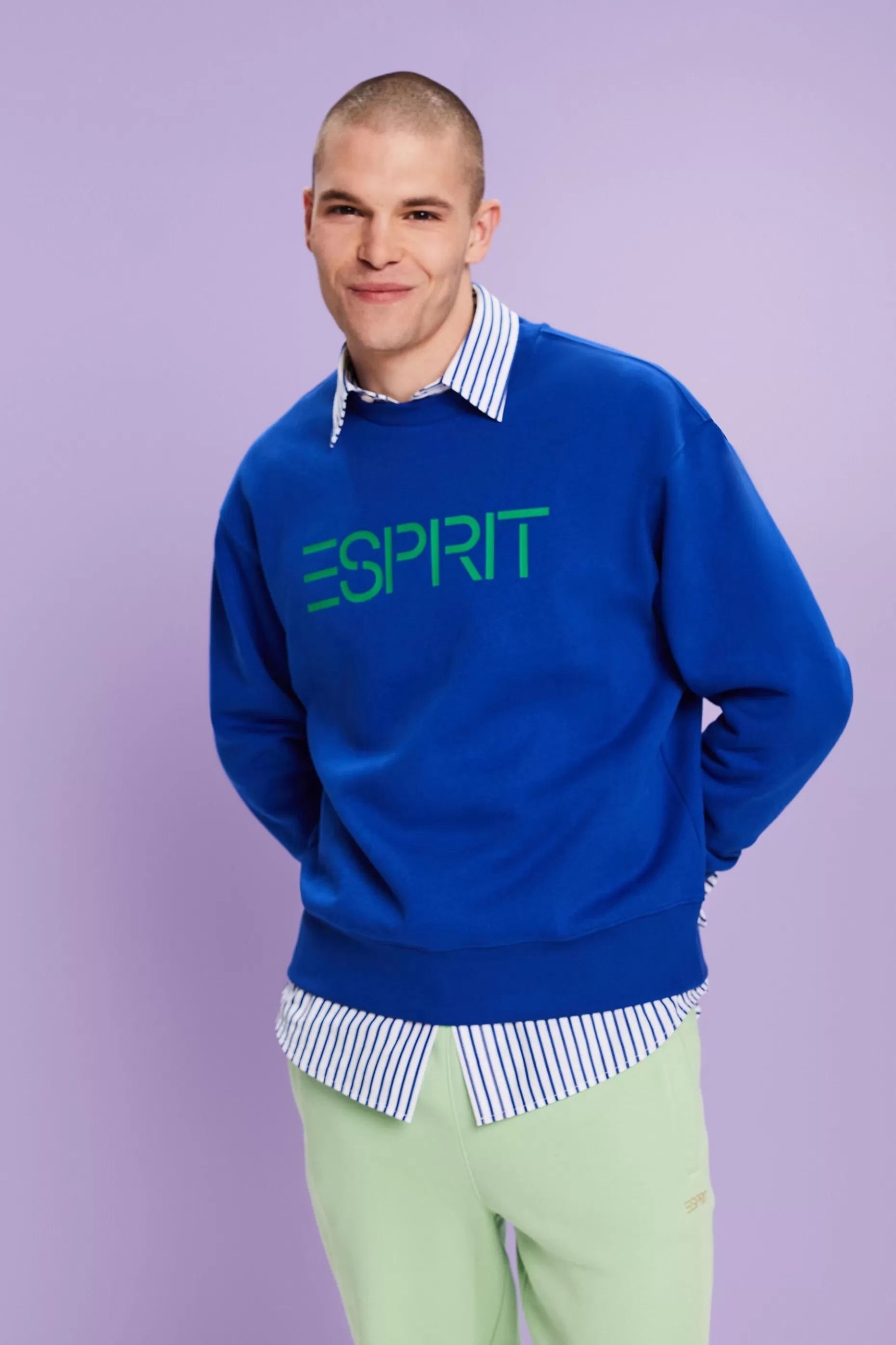 ESPRIT Unisex Cotton Fleece Logo Sweatshirt at our Online Shop *Women Sweatshirts + Hoodies