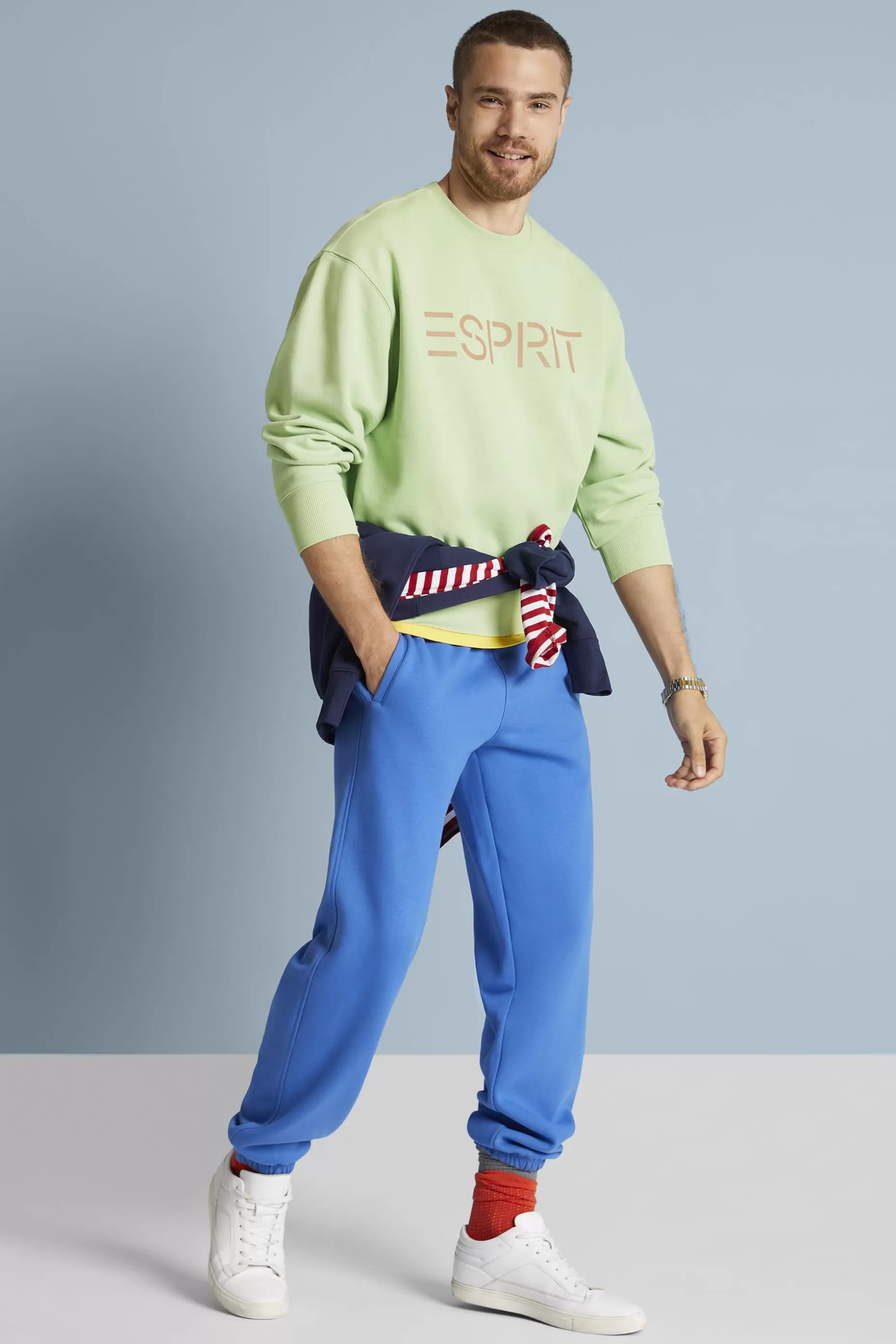 ESPRIT Unisex Cotton Fleece Logo Sweatshirt at our Online Shop *Women Sweatshirts + Hoodies