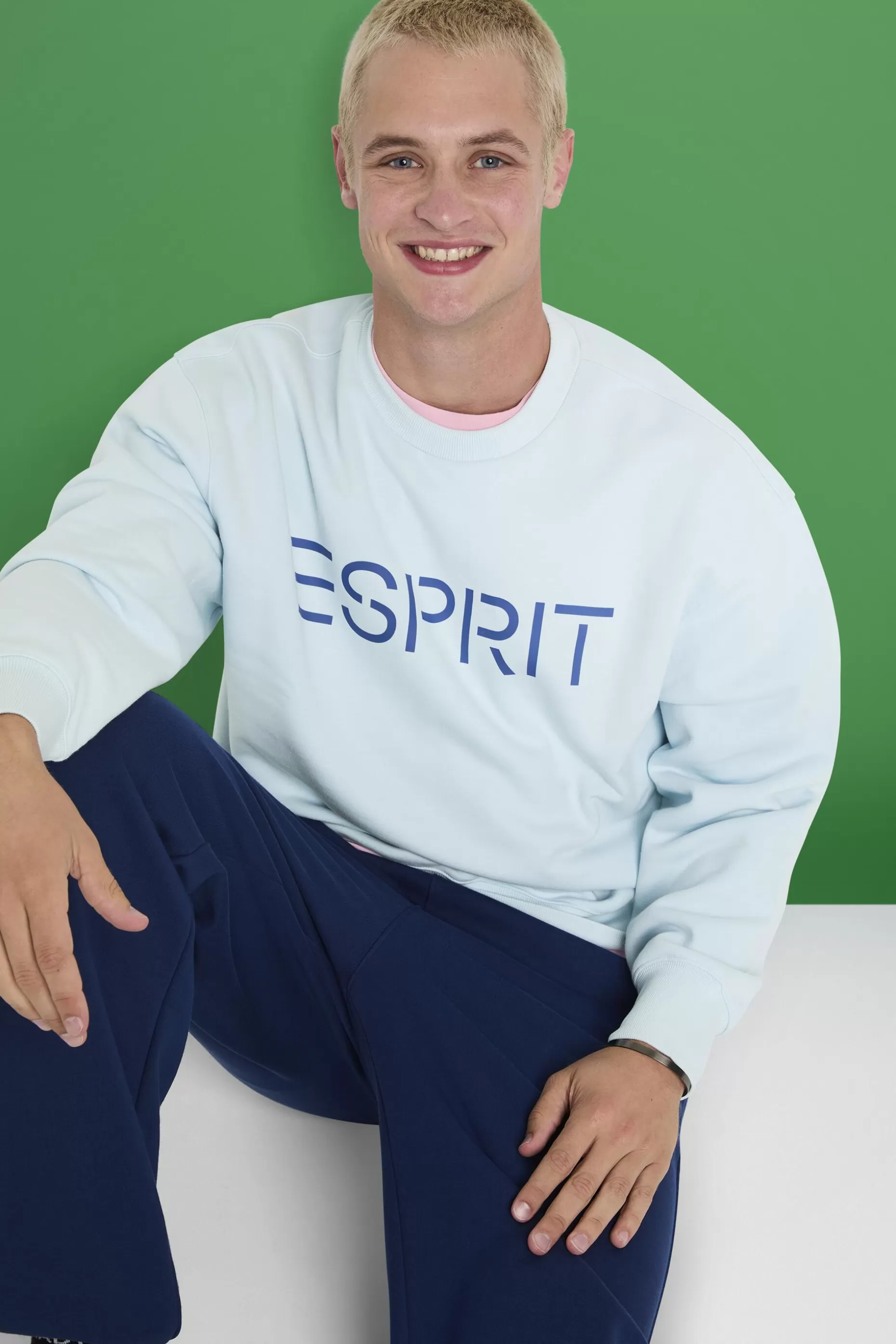 ESPRIT Unisex Cotton Fleece Logo Sweatshirt at our Online Shop *Women Sweatshirts + Hoodies