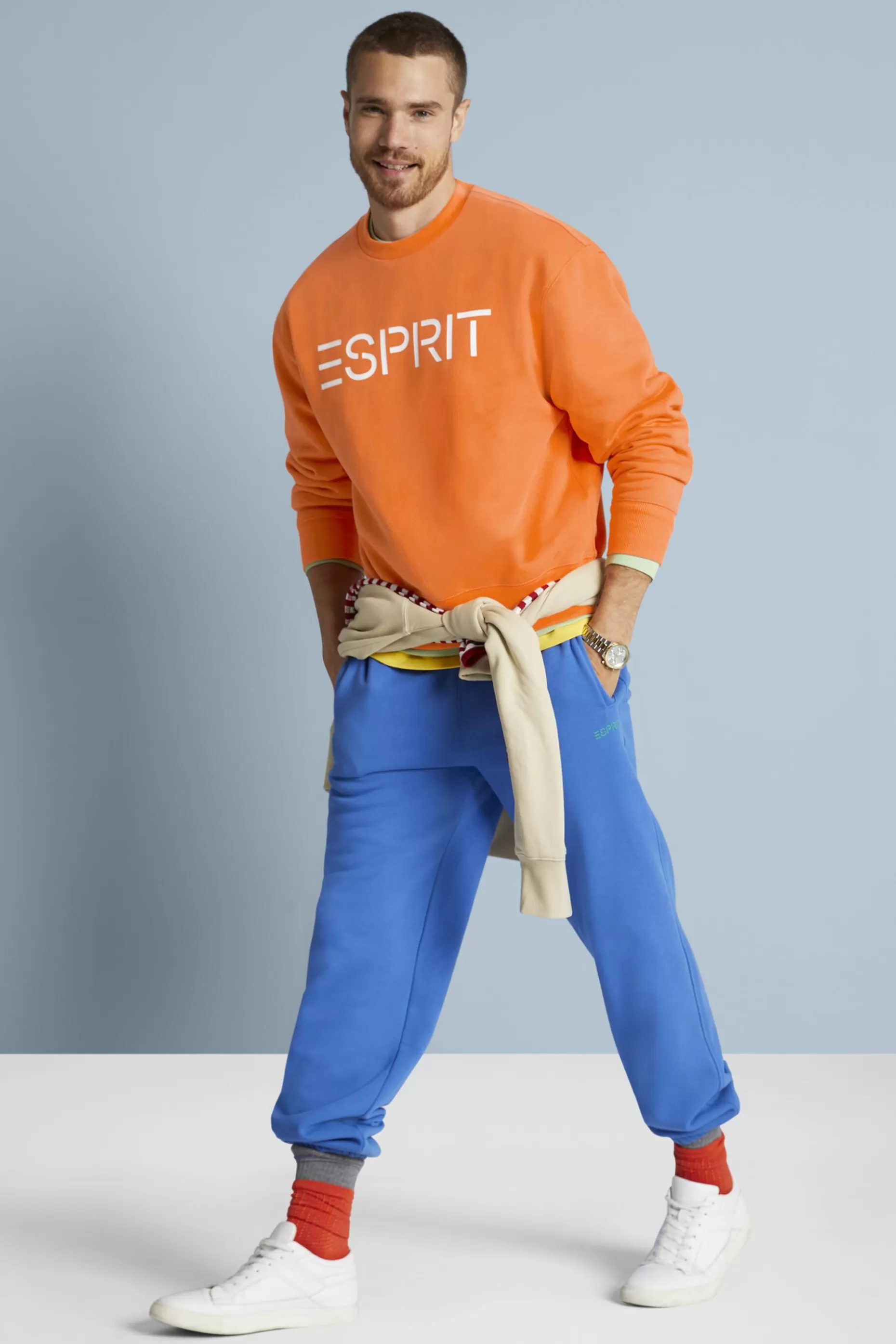 ESPRIT Unisex Cotton Fleece Logo Sweatshirt at our Online Shop *Women Sweatshirts + Hoodies