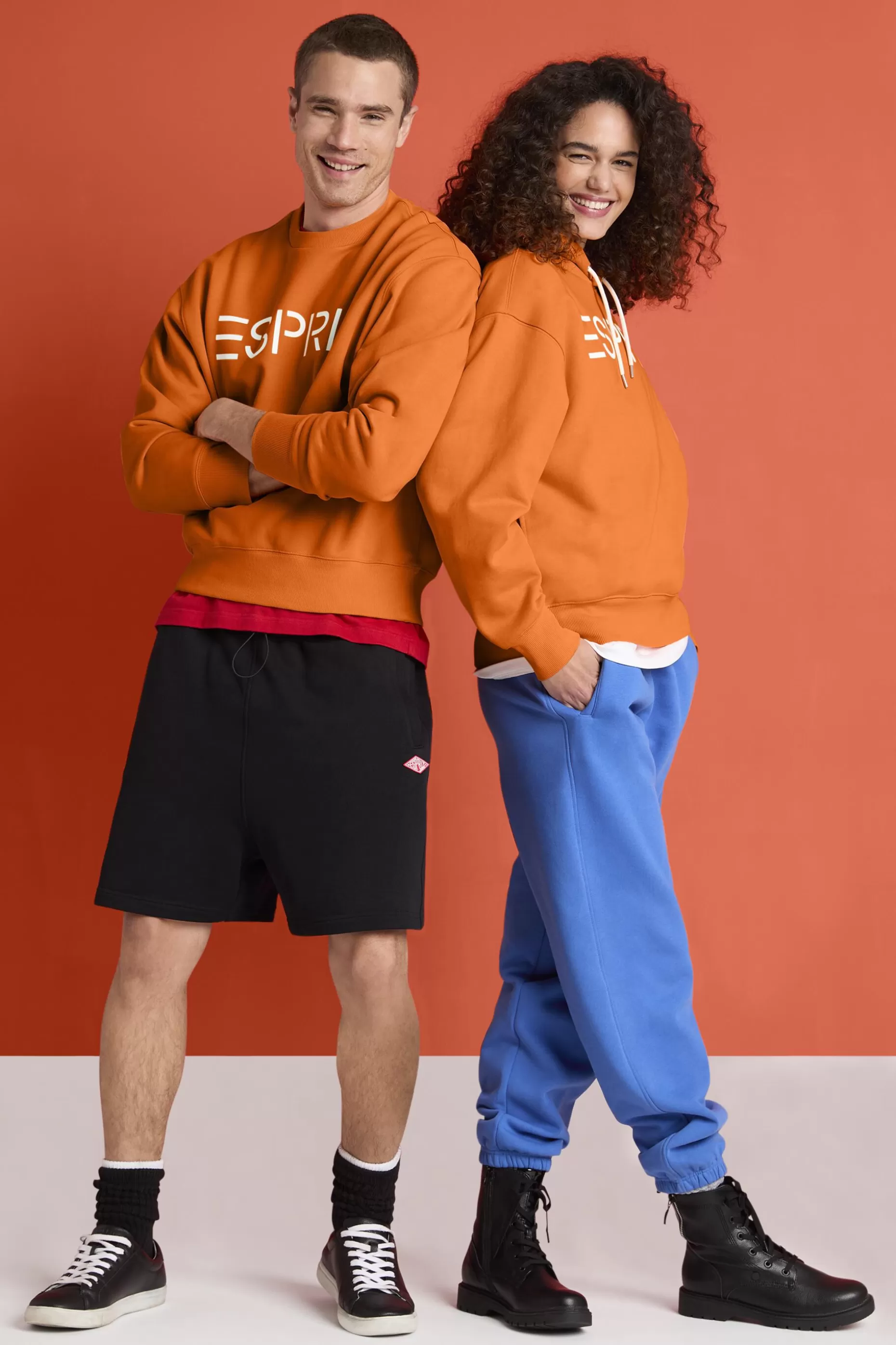 ESPRIT Unisex Cotton Fleece Logo Sweatshirt at our Online Shop *Women Sweatshirts + Hoodies