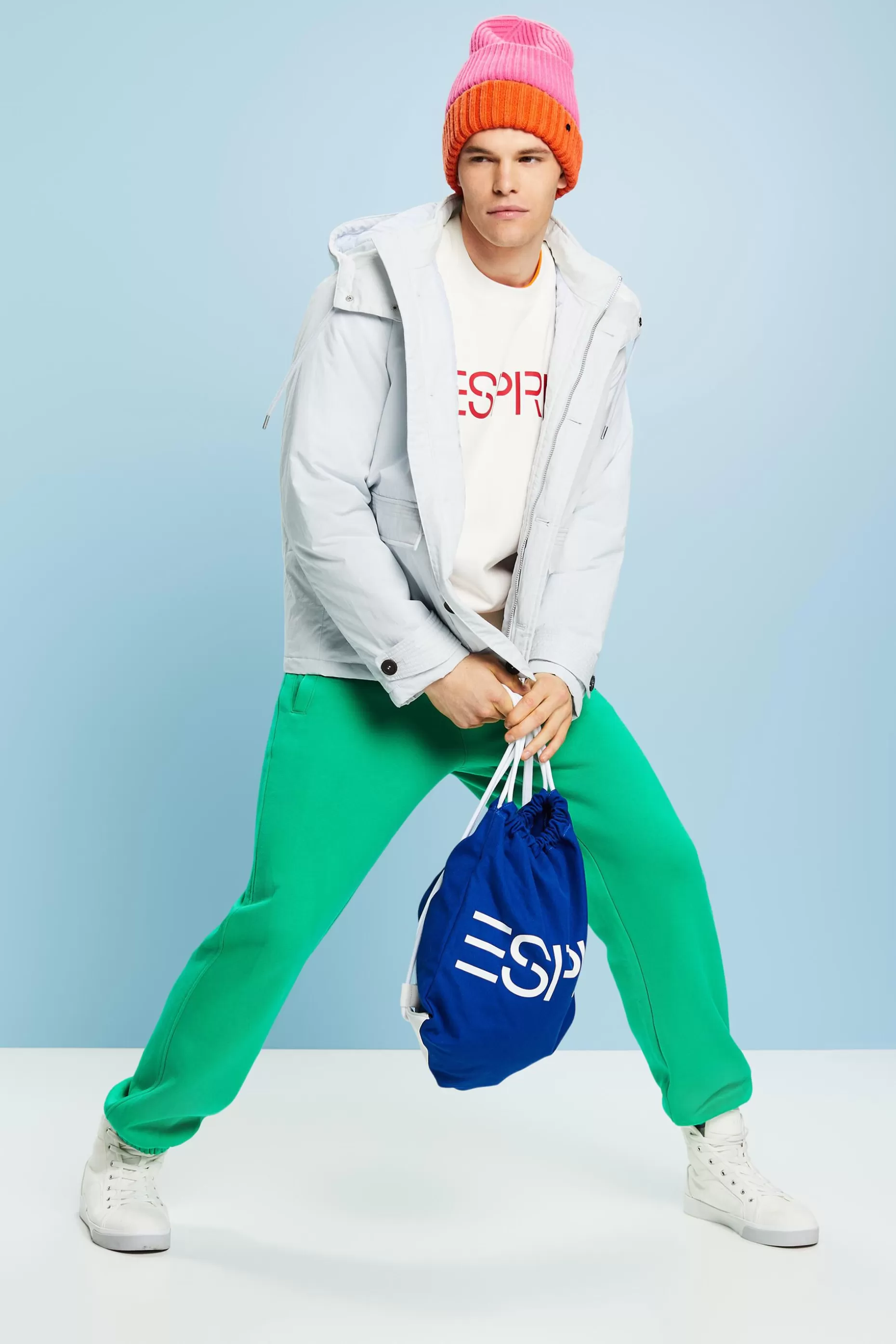 ESPRIT Unisex Cotton Fleece Logo Sweatshirt at our Online Shop *Women Sweatshirts + Hoodies