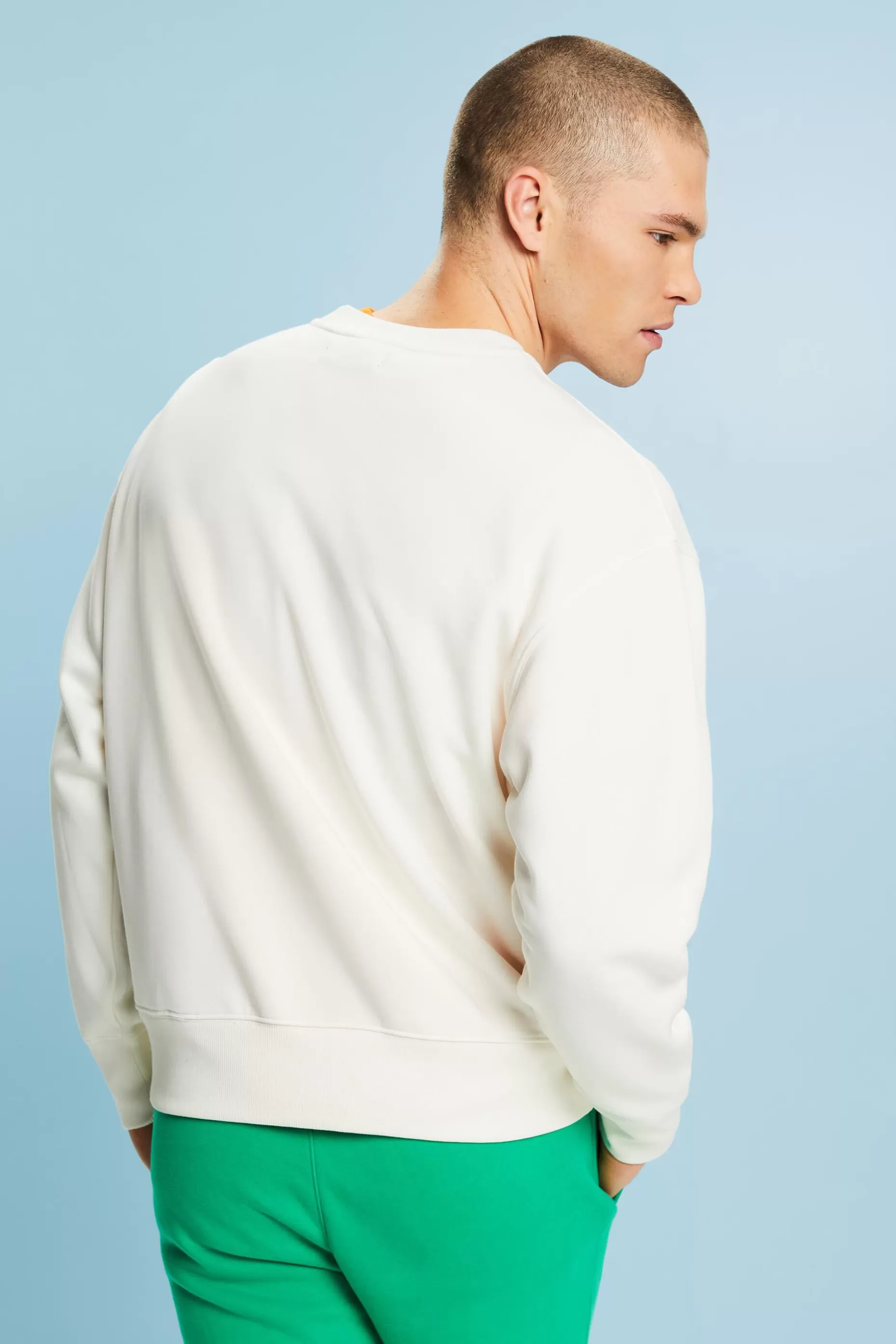 ESPRIT Unisex Cotton Fleece Logo Sweatshirt at our Online Shop *Women Sweatshirts + Hoodies