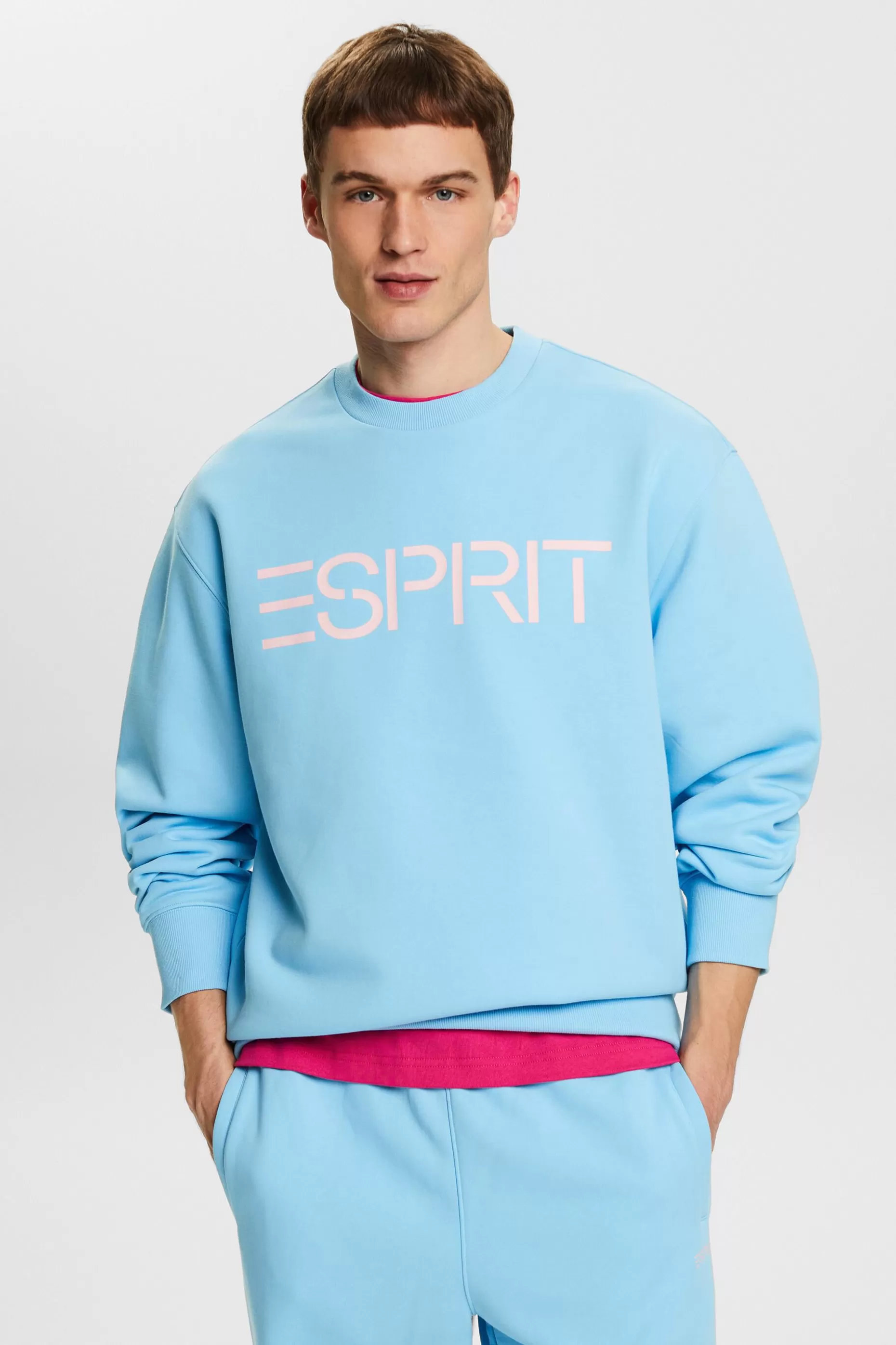 ESPRIT Unisex Cotton Fleece Logo Sweatshirt at our Online Shop *Women Sweatshirts + Hoodies