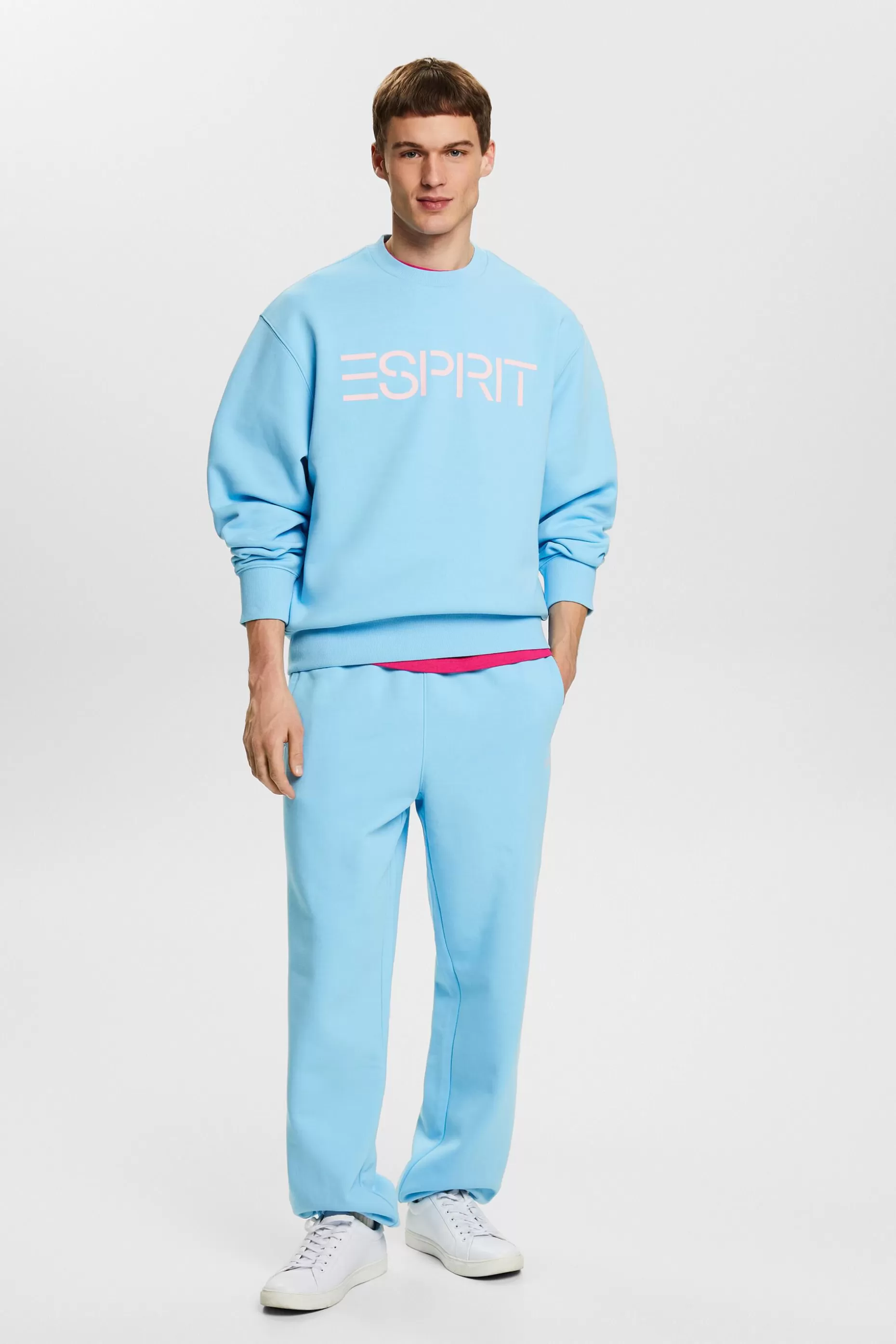 ESPRIT Unisex Cotton Fleece Logo Sweatshirt at our Online Shop *Women Sweatshirts + Hoodies