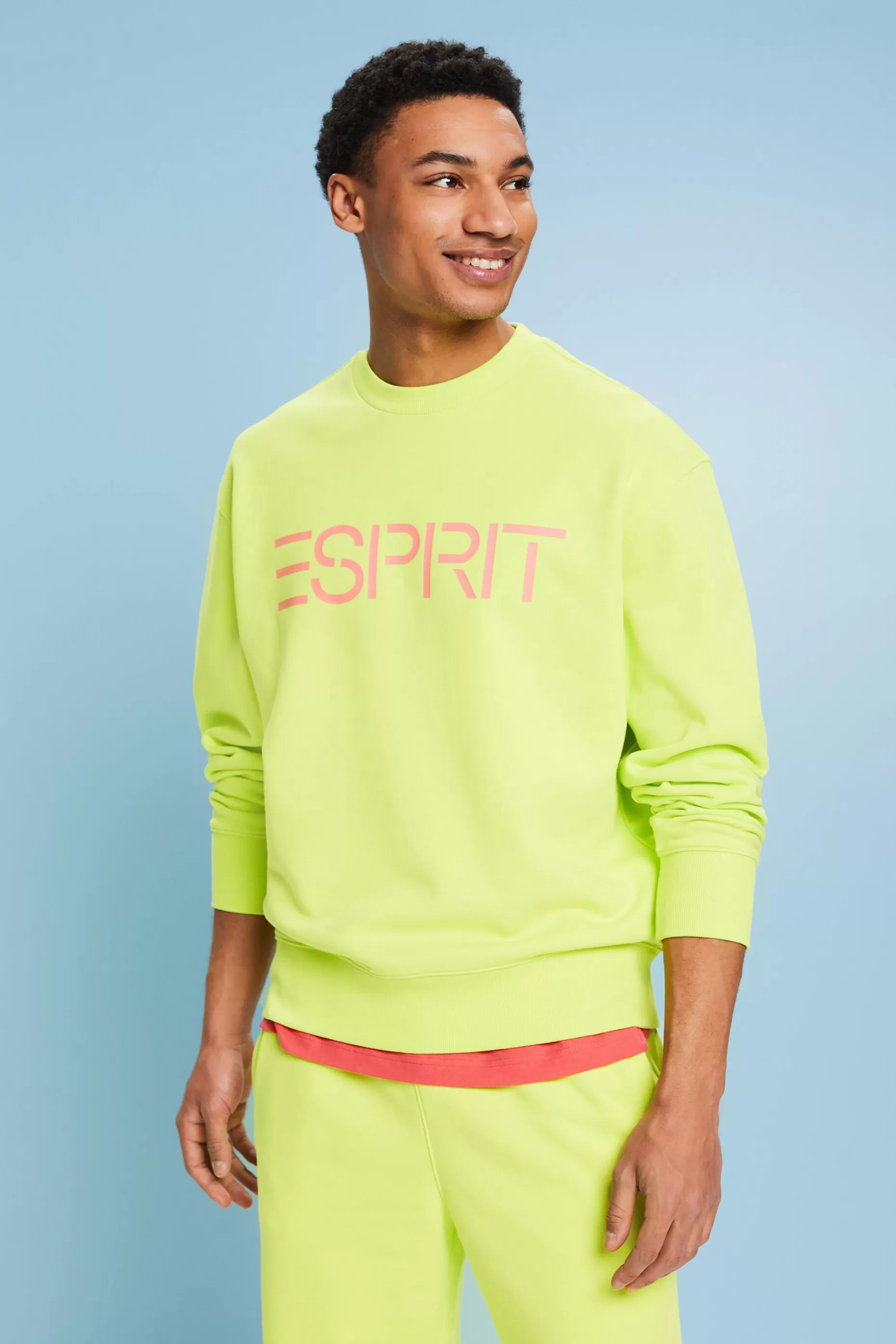 ESPRIT Unisex Cotton Fleece Logo Sweatshirt at our Online Shop *Women Sweatshirts + Hoodies