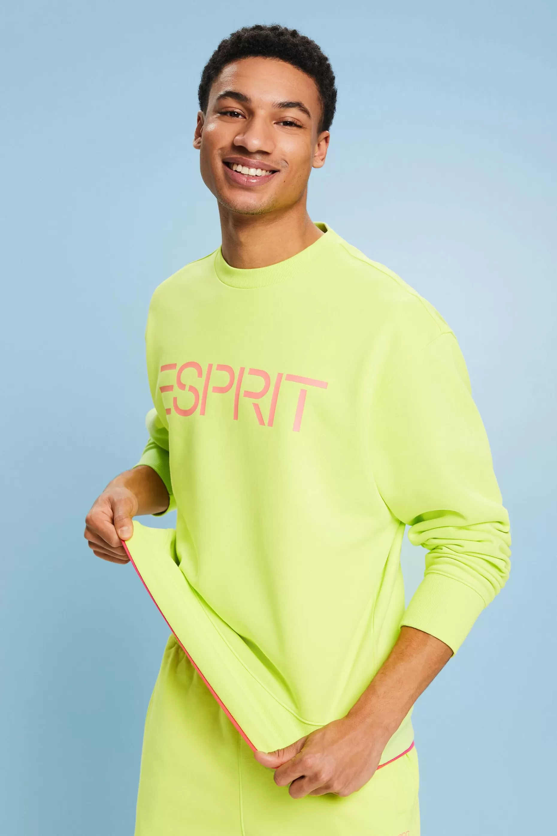 ESPRIT Unisex Cotton Fleece Logo Sweatshirt at our Online Shop *Women Sweatshirts + Hoodies