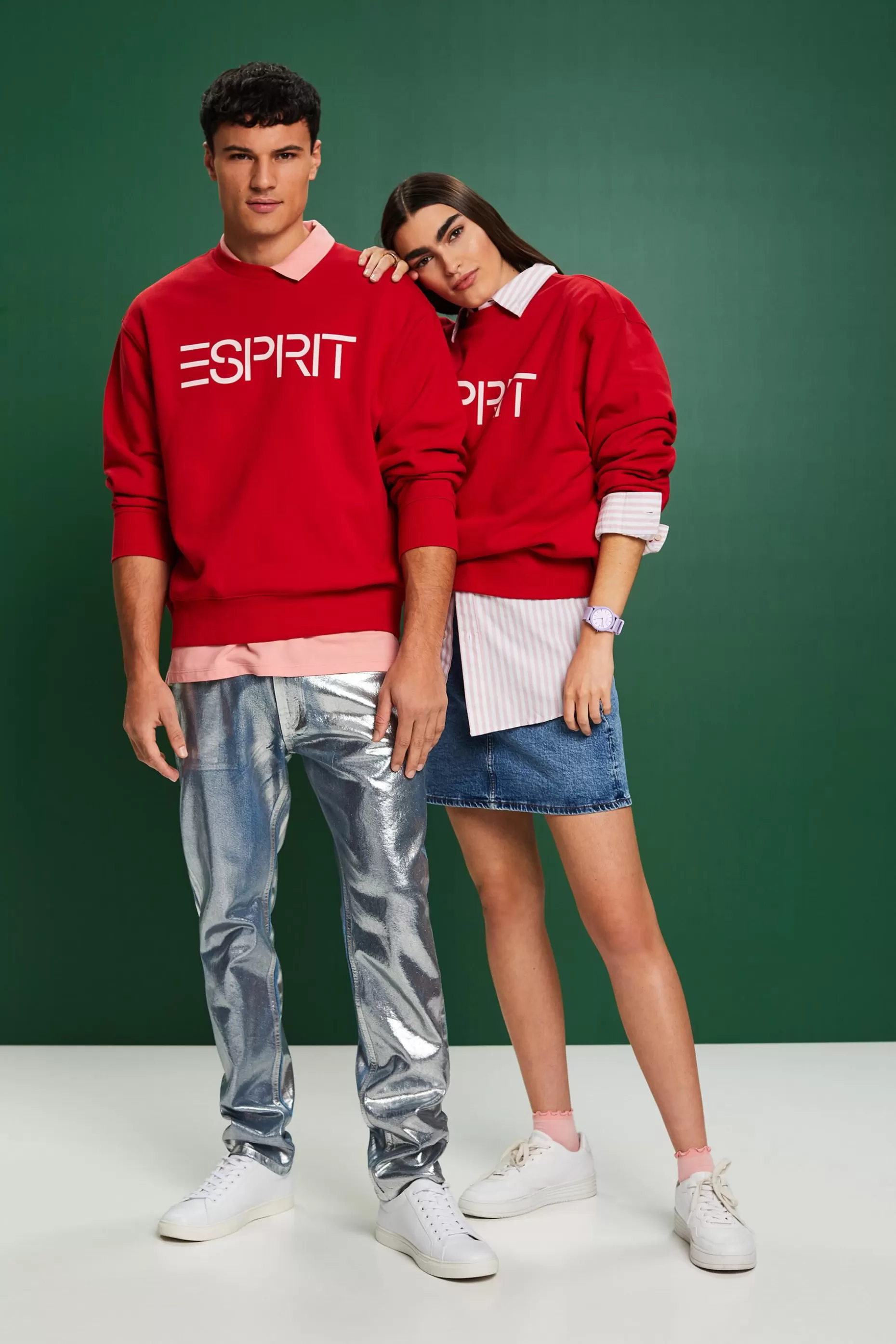 ESPRIT Unisex Cotton Fleece Logo Sweatshirt at our Online Shop *Women Mini Me
