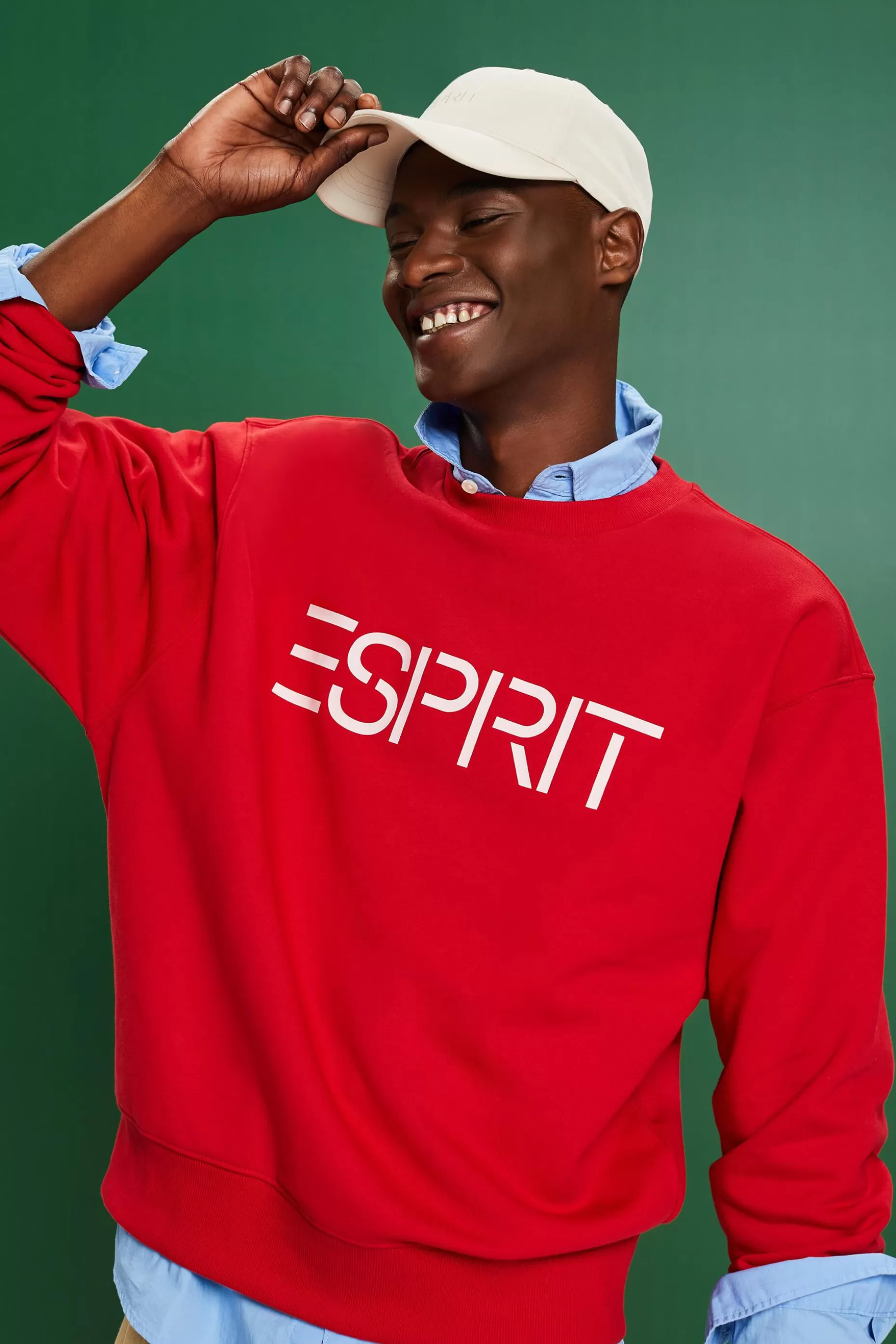 ESPRIT Unisex Cotton Fleece Logo Sweatshirt at our Online Shop *Women Mini Me