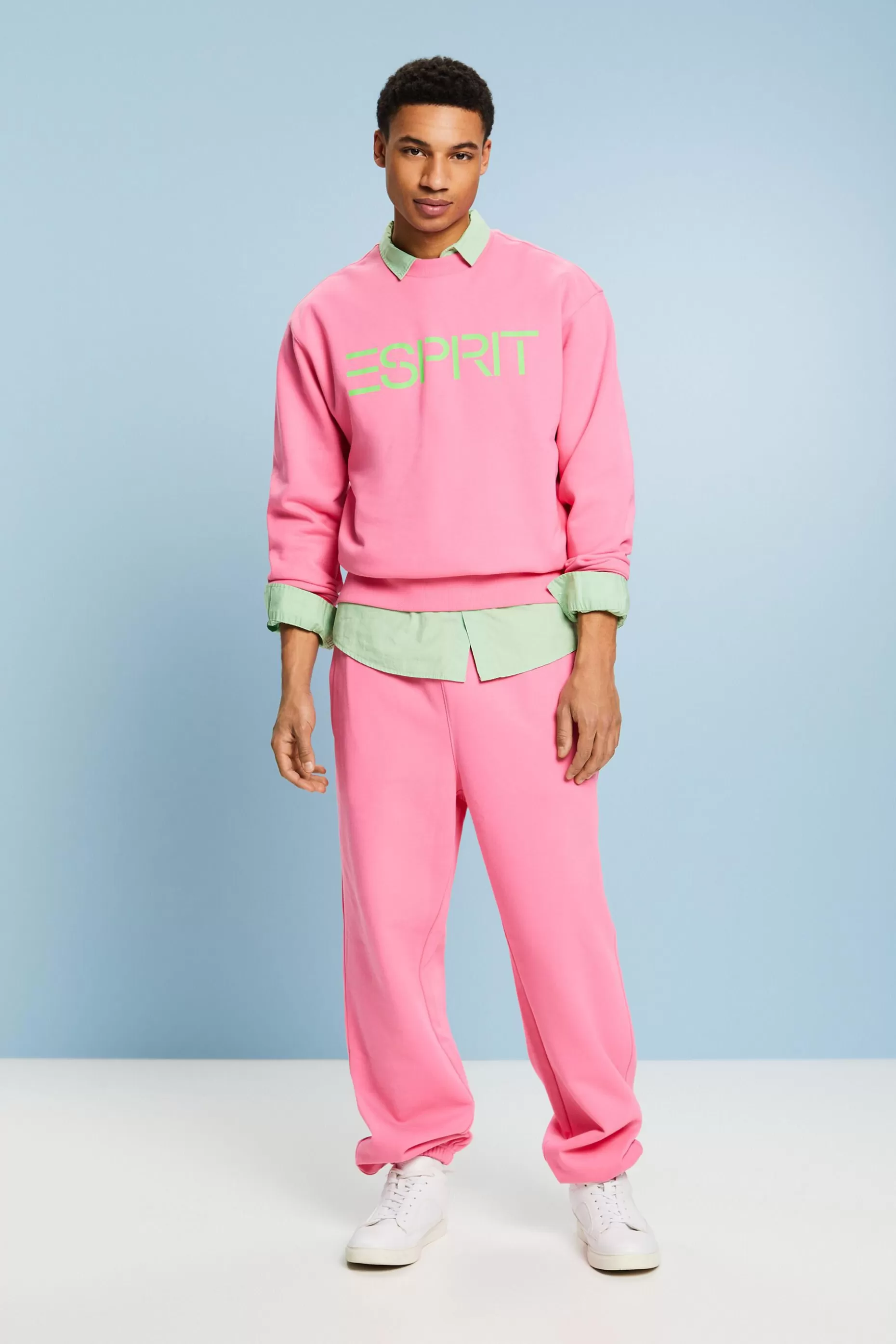 ESPRIT Unisex Cotton Fleece Logo Sweatshirt at our Online Shop *Women Sweatshirts + Hoodies