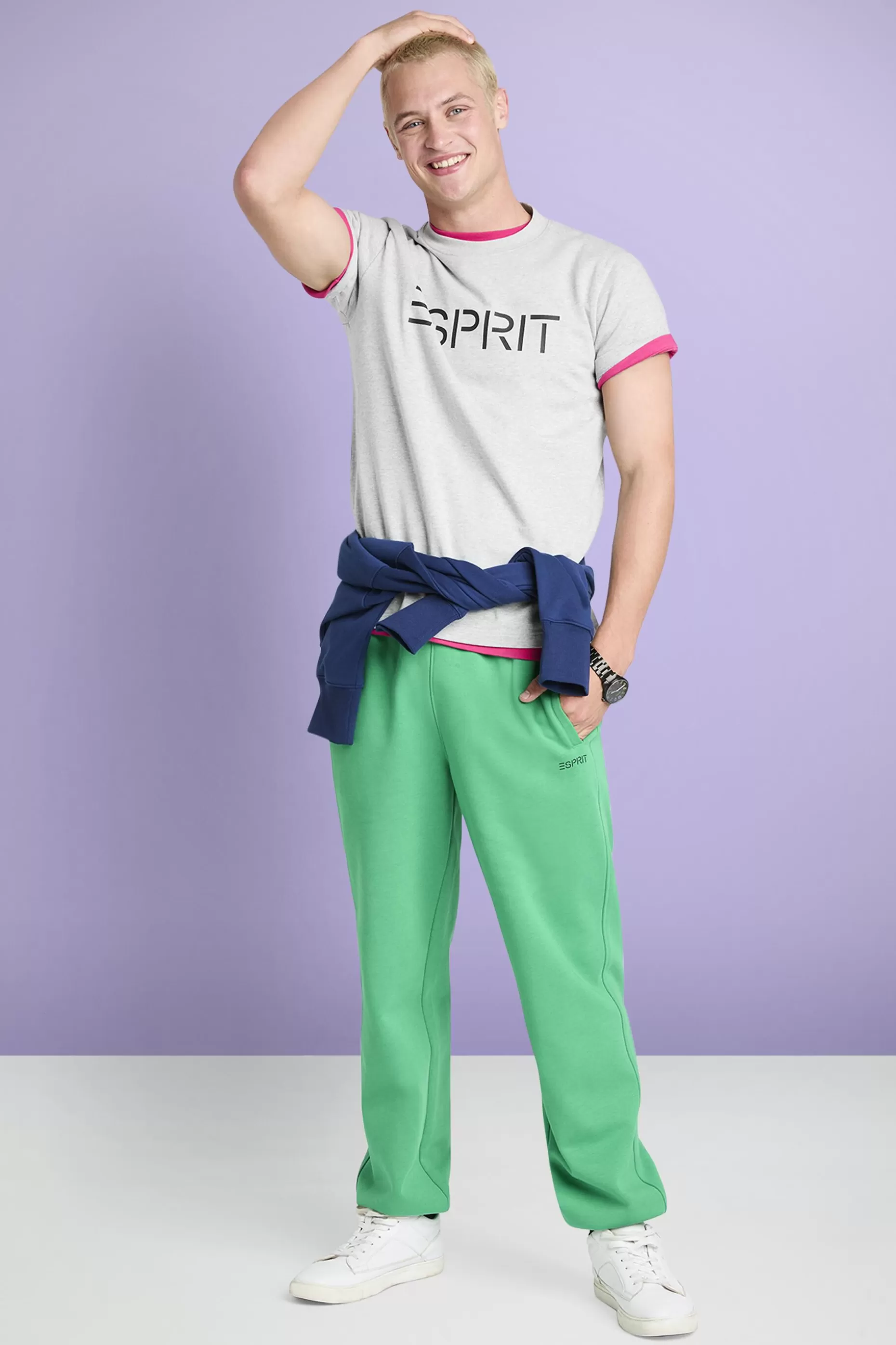 ESPRIT Unisex Logo Cotton Jersey T-Shirt at our Online Shop *Men T-Shirts + Polos