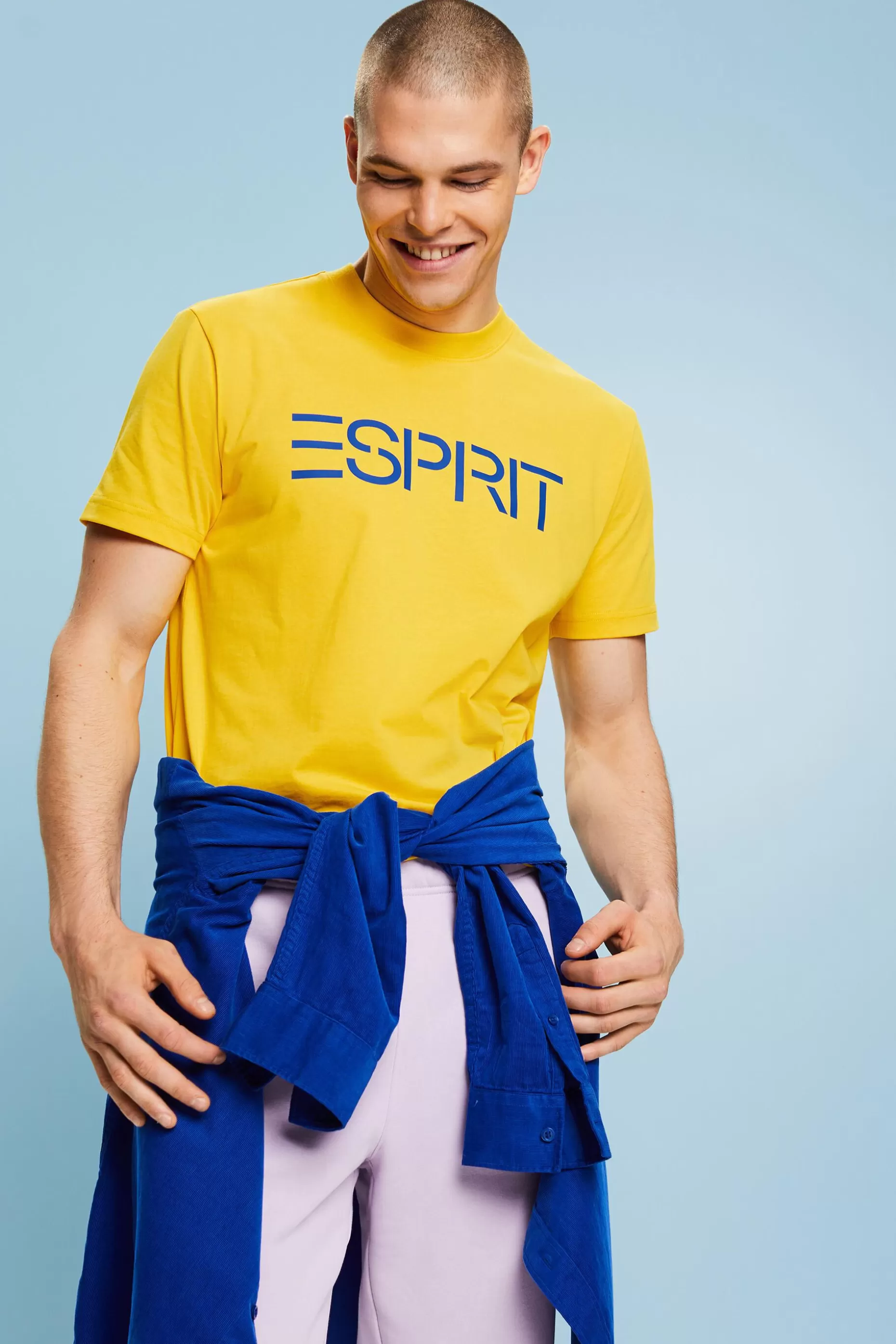 ESPRIT Unisex Logo Cotton Jersey T-Shirt at our Online Shop *Men T-Shirts + Polos