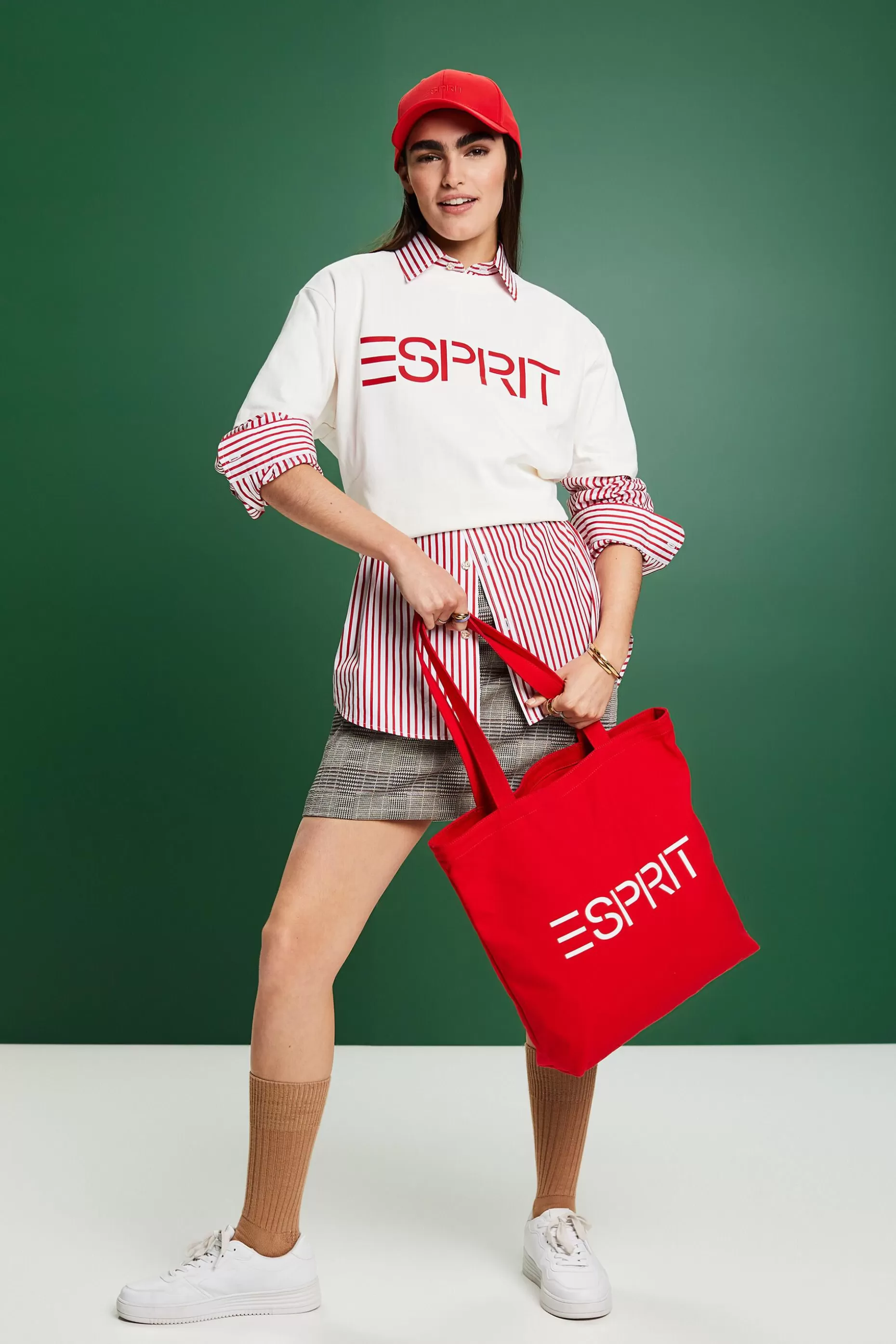 ESPRIT Unisex Logo Cotton Jersey T-Shirt at our Online Shop *Men T-Shirts + Polos